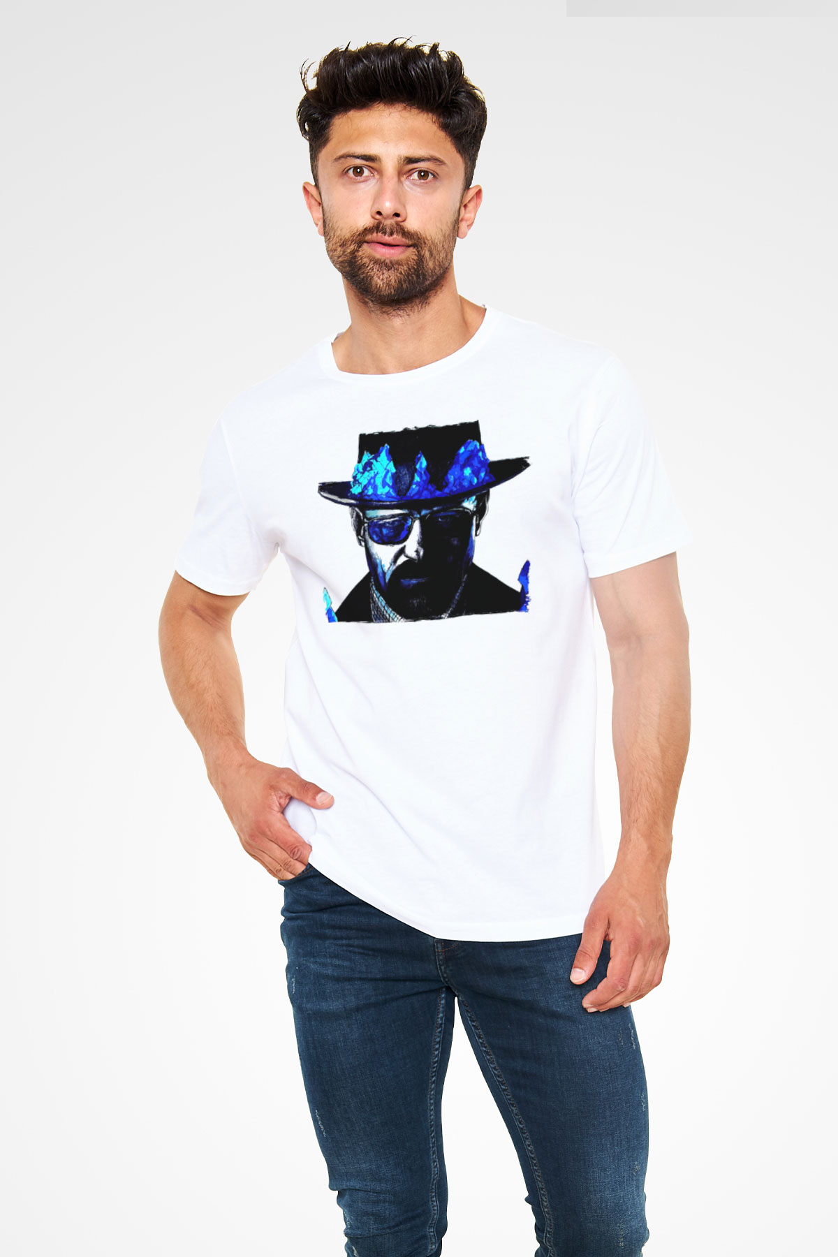 Breaking Bad Heisenberg Beyaz Unisex Tişört T-Shirt