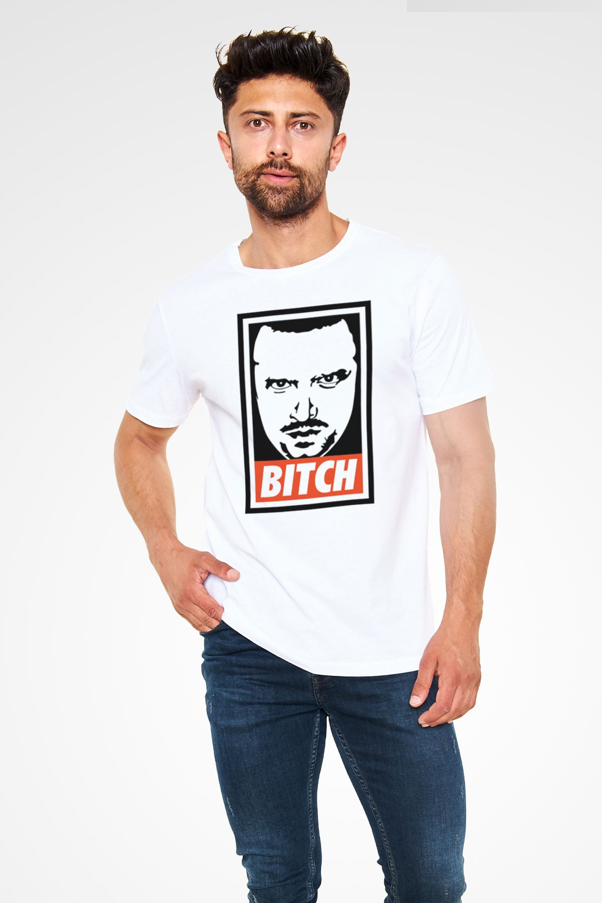 Breaking Bad Heisenberg Beyaz Unisex Tişört T-Shirt