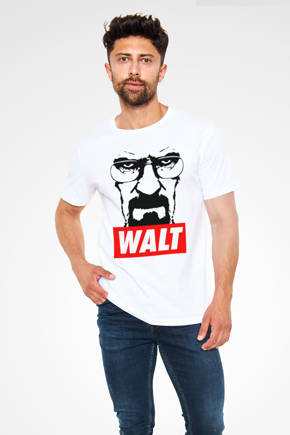 Breaking Bad Heisenberg Beyaz Unisex Tişört T-Shirt