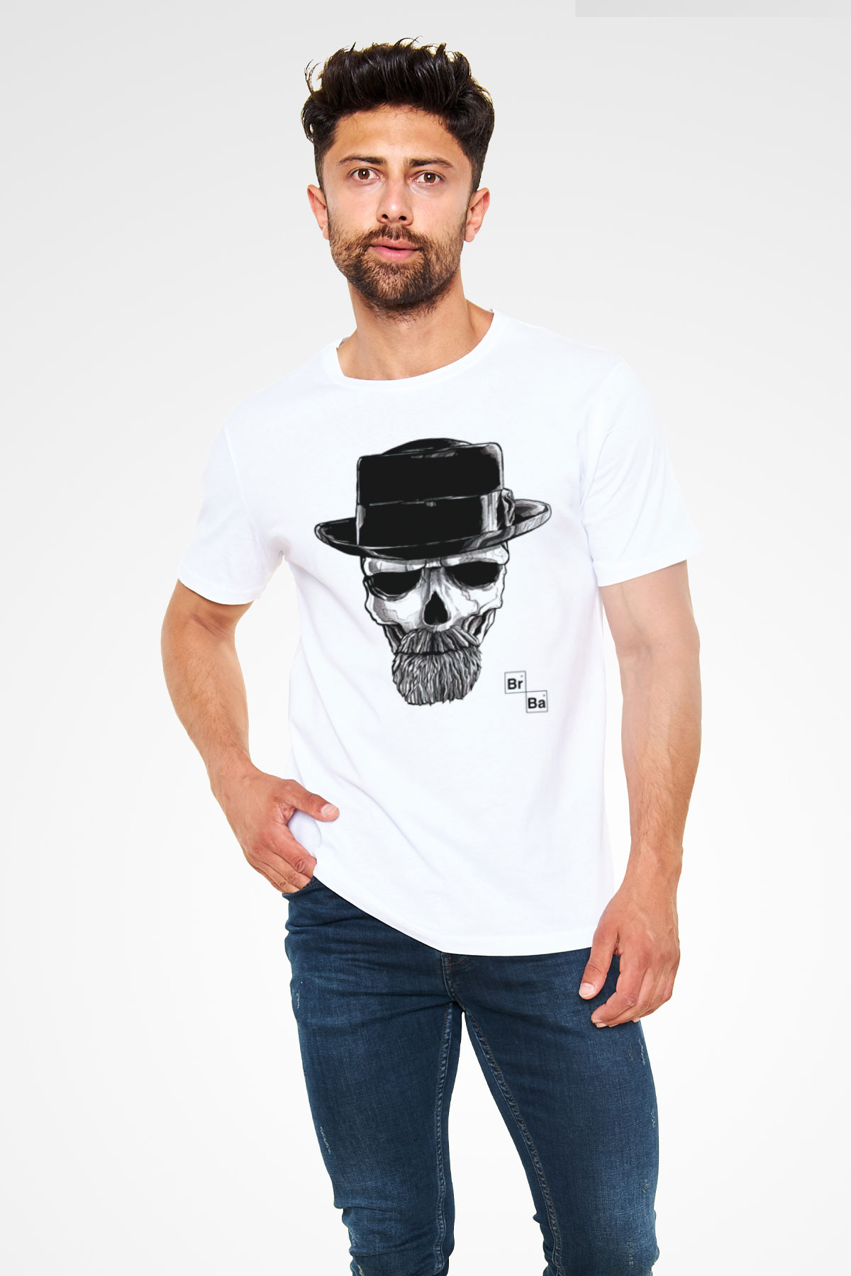 Breaking Bad Heisenberg Beyaz Unisex Tişört T-Shirt