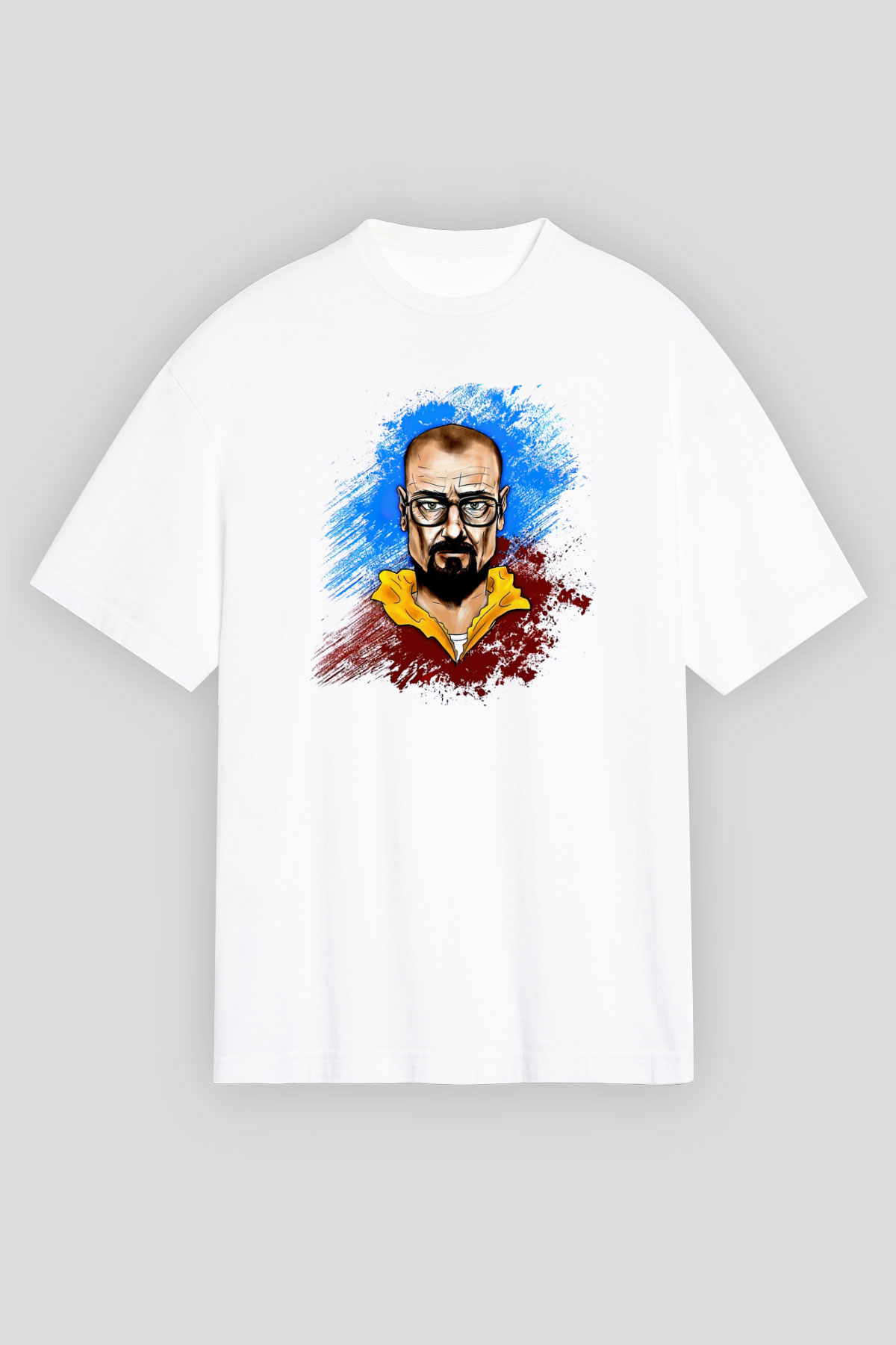 Breaking Bad Heisenberg Beyaz Oversize Tişört Oversize T-shirt