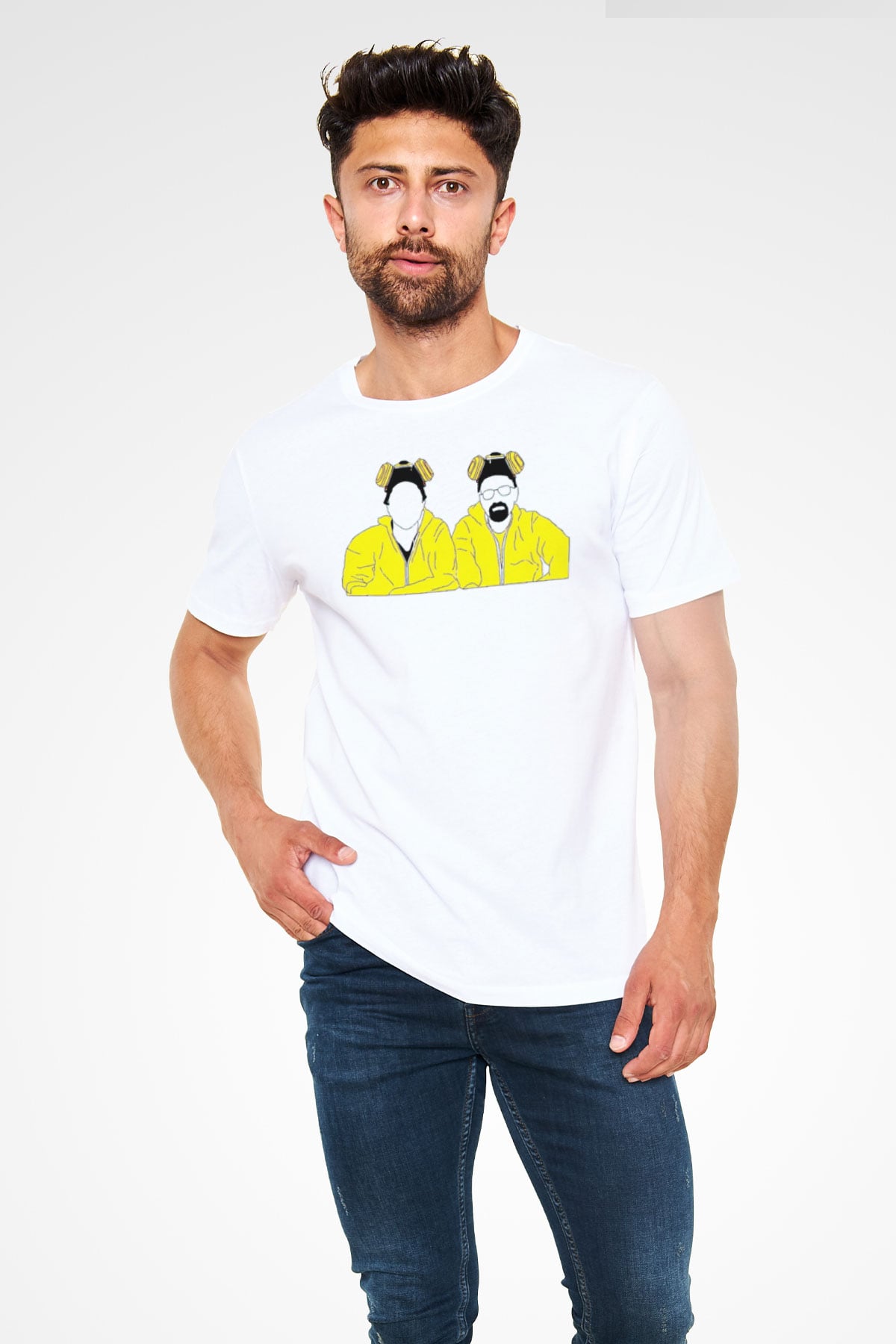 Breaking Bad Heisenberg Beyaz Unisex Tişört T-Shirt
