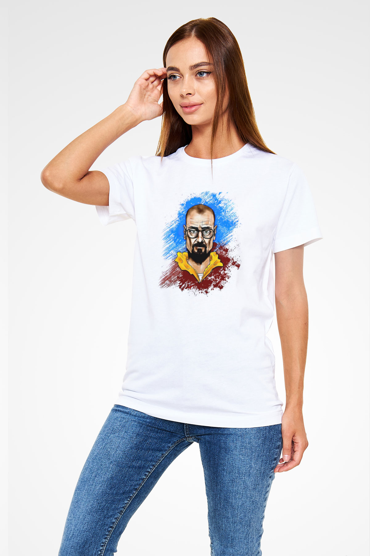 Breaking Bad Heisenberg Beyaz Unisex Tişört T-Shirt