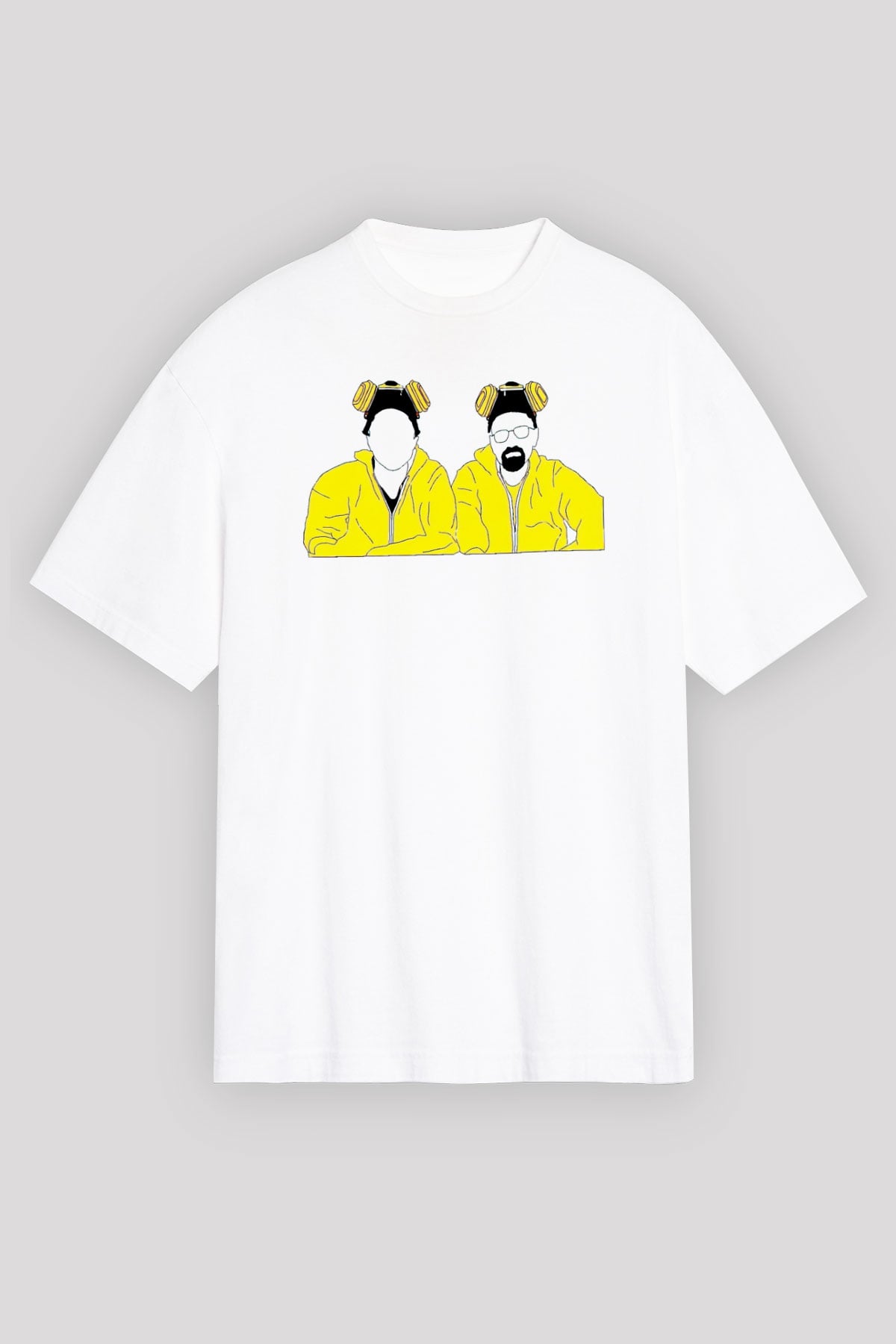 Breaking Bad Heisenberg Beyaz Oversize Tişört Oversize T-shirt