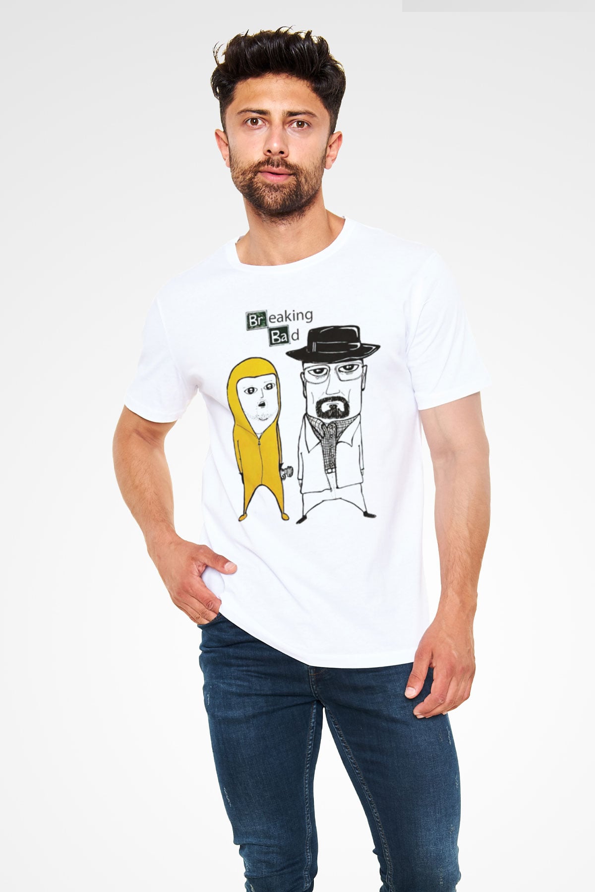 Breaking Bad Heisenberg Beyaz Unisex Tişört T-Shirt