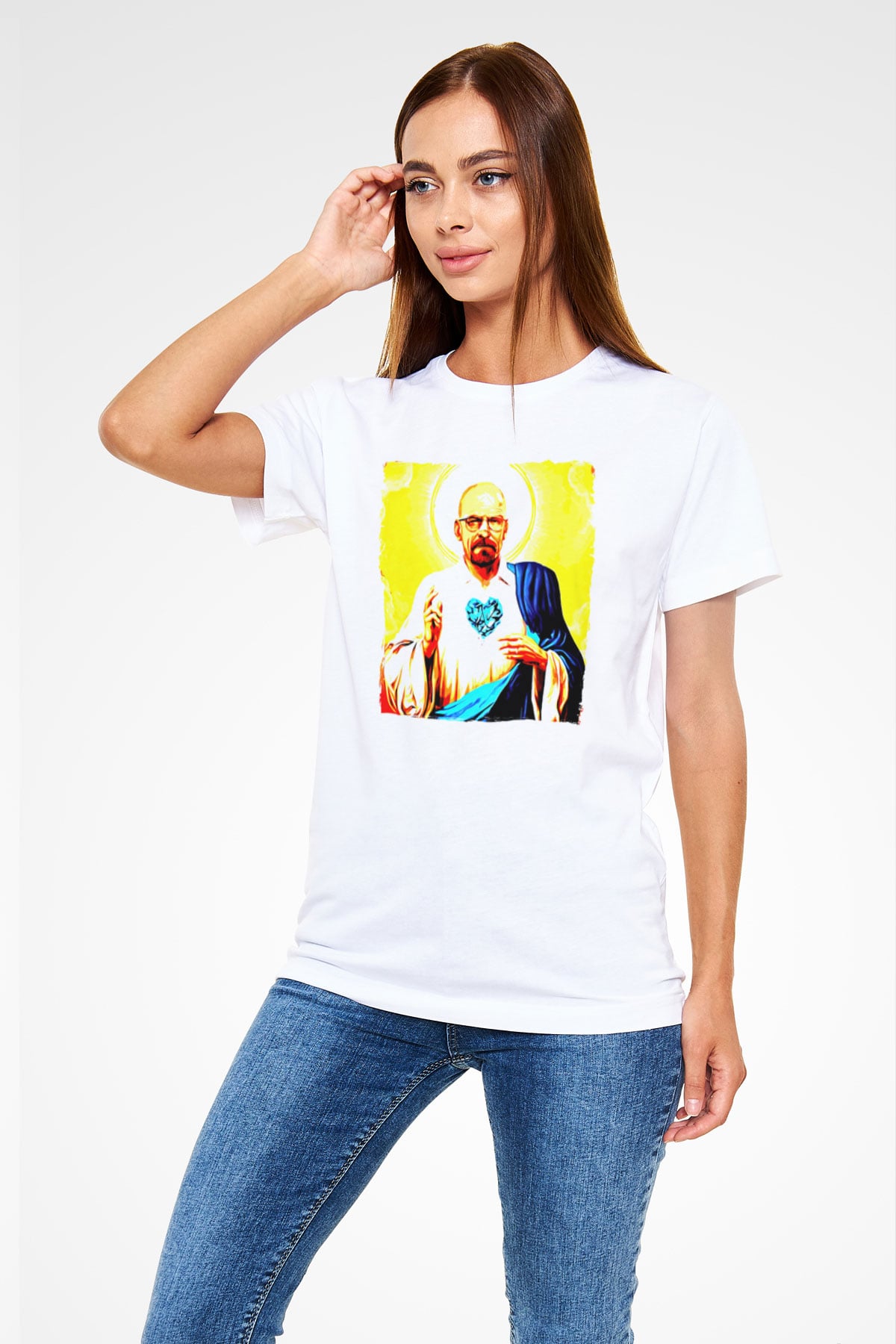 Breaking Bad Heisenberg Beyaz Unisex Tişört T-Shirt