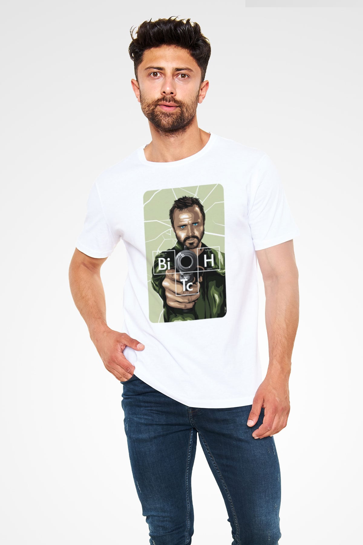 Breaking Bad Heisenberg Beyaz Unisex Tişört T-Shirt