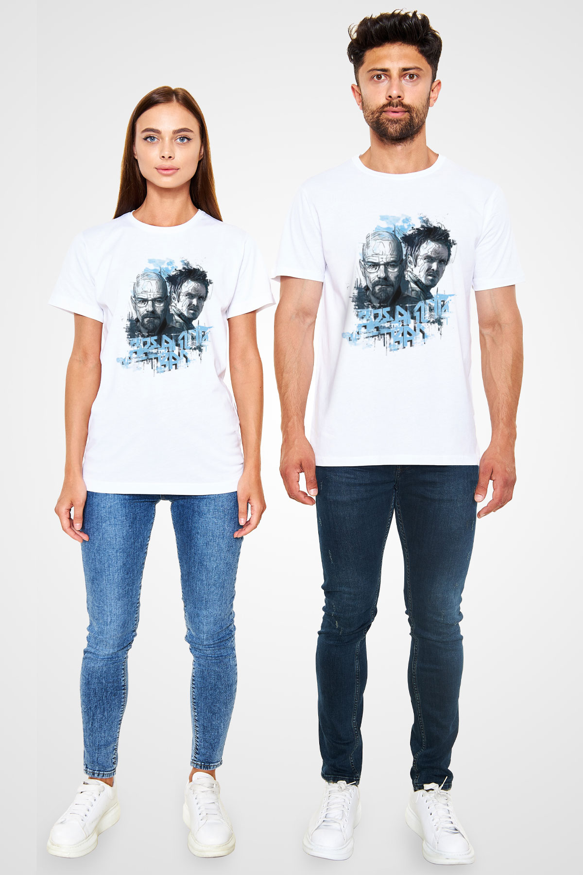 Breaking Bad Heisenberg Beyaz Unisex Tişört T-Shirt