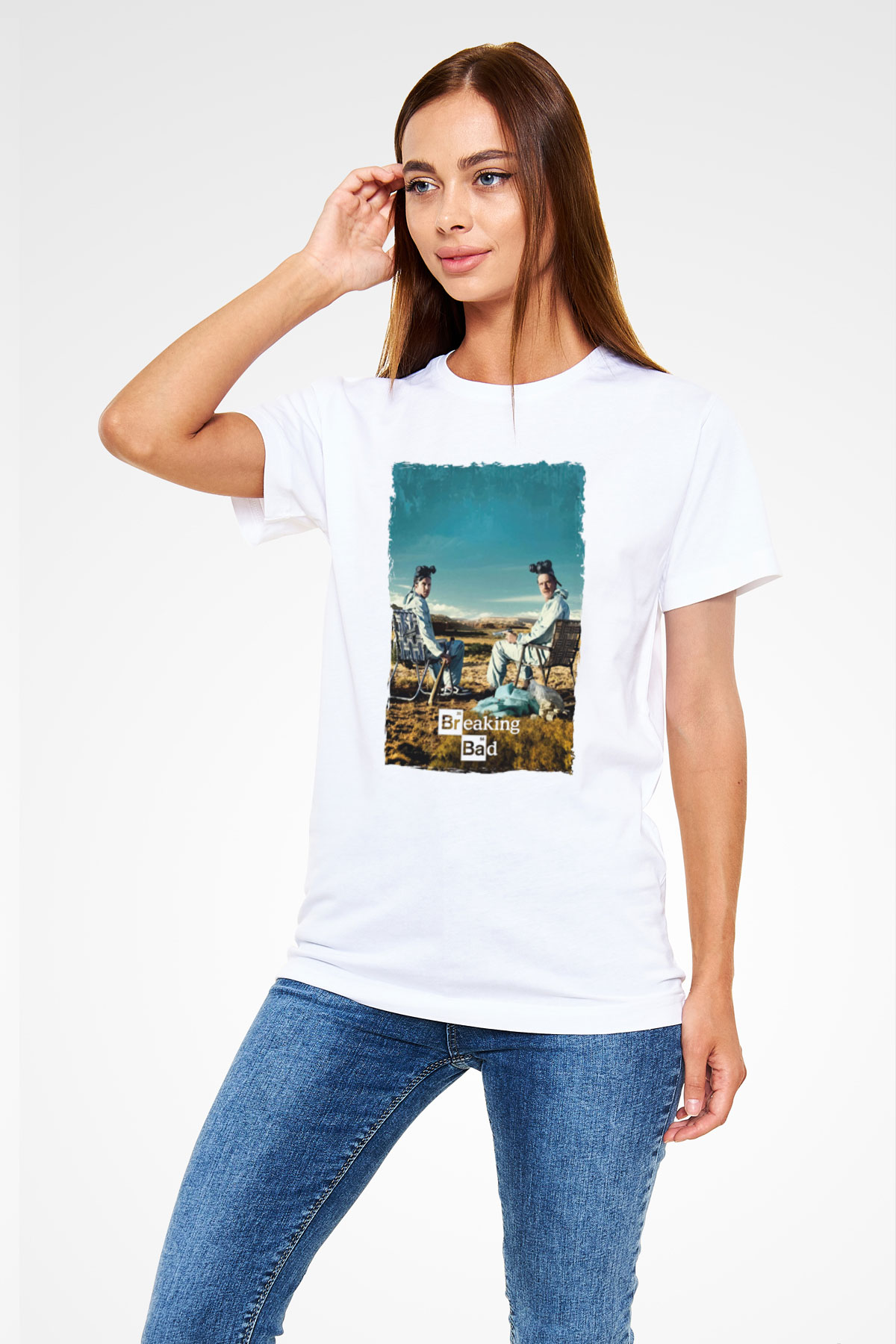 Breaking Bad Heisenberg Beyaz Unisex Tişört T-Shirt