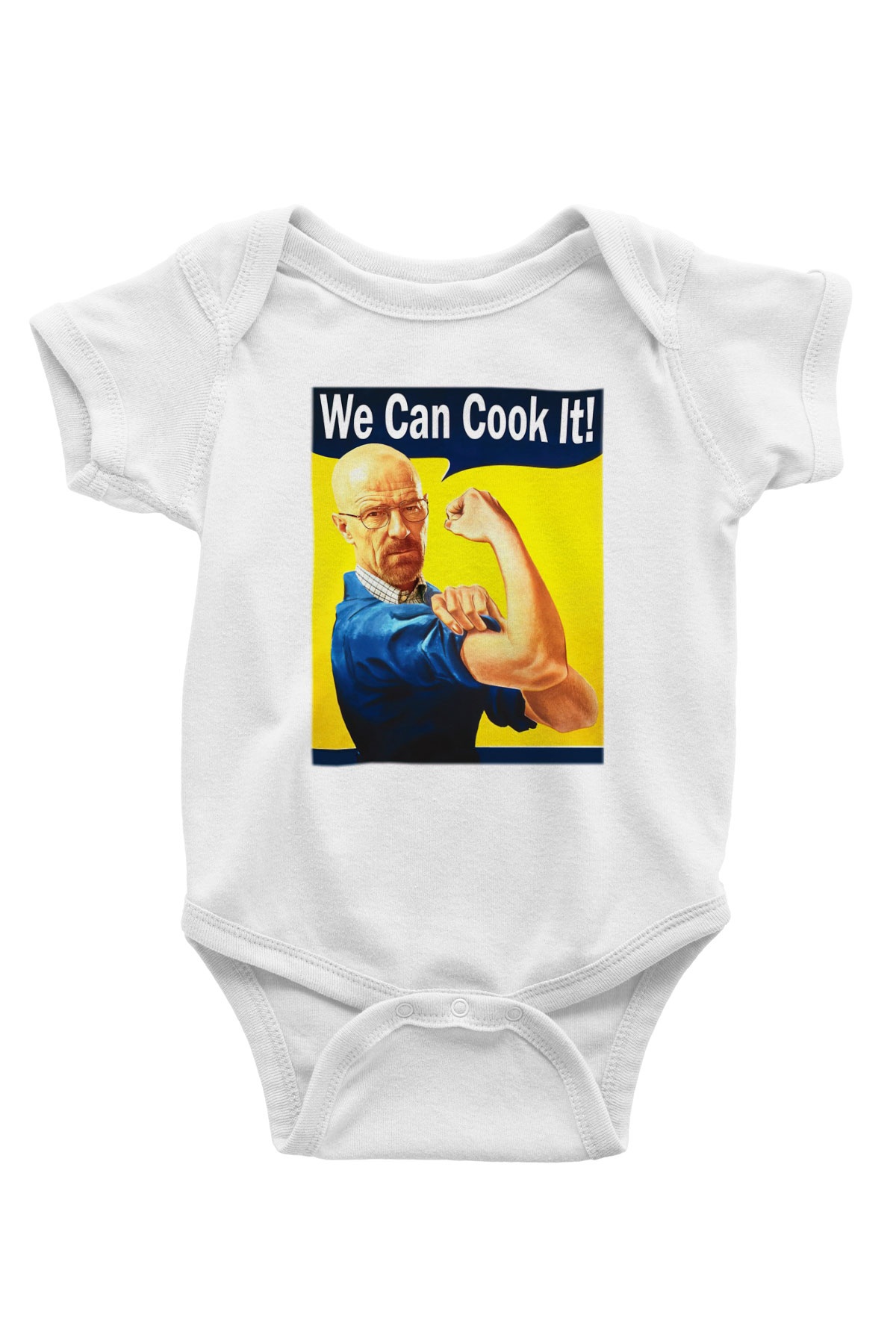 Breaking Bad Heisenberg Cook Baskılı Beyaz Unisex Bebek Body - Zıbın