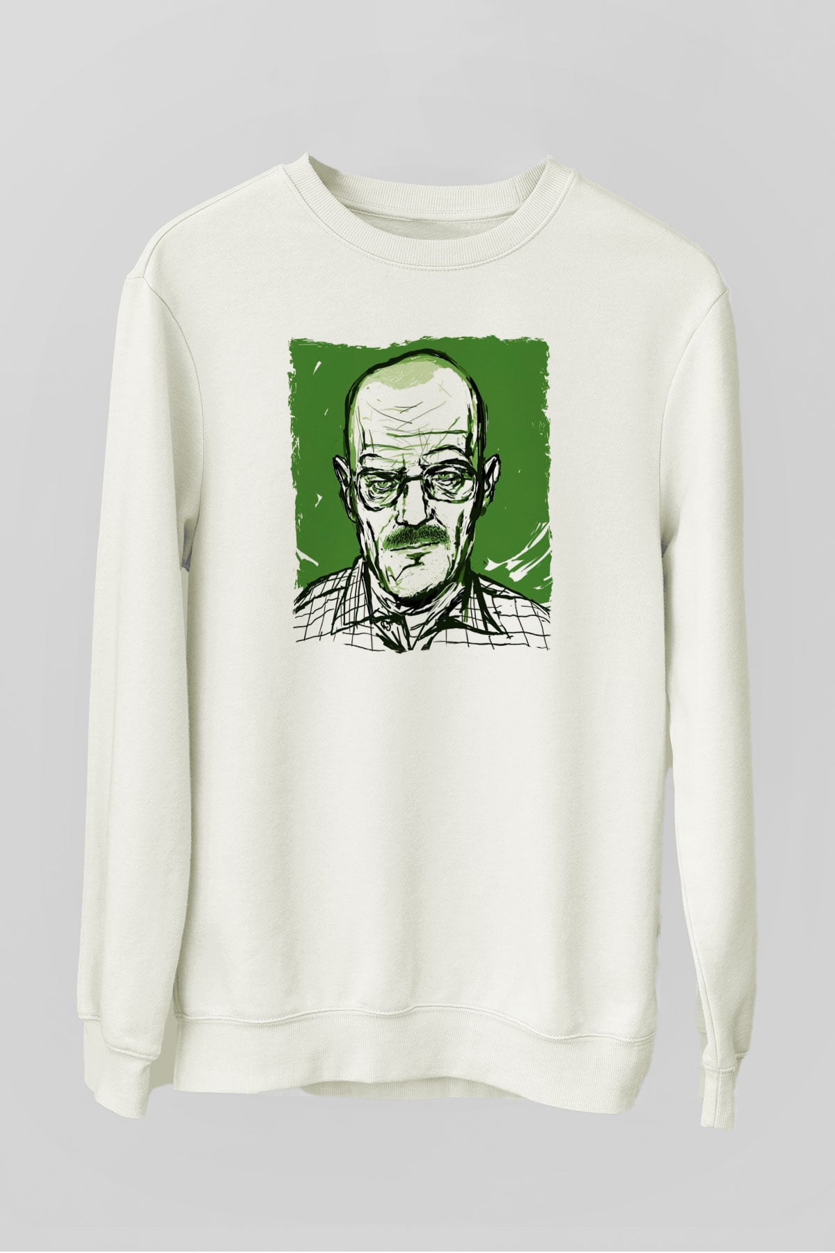 Breaking Bad Heisenberg Hail To The King Beyaz Unisex Sweatshirt
