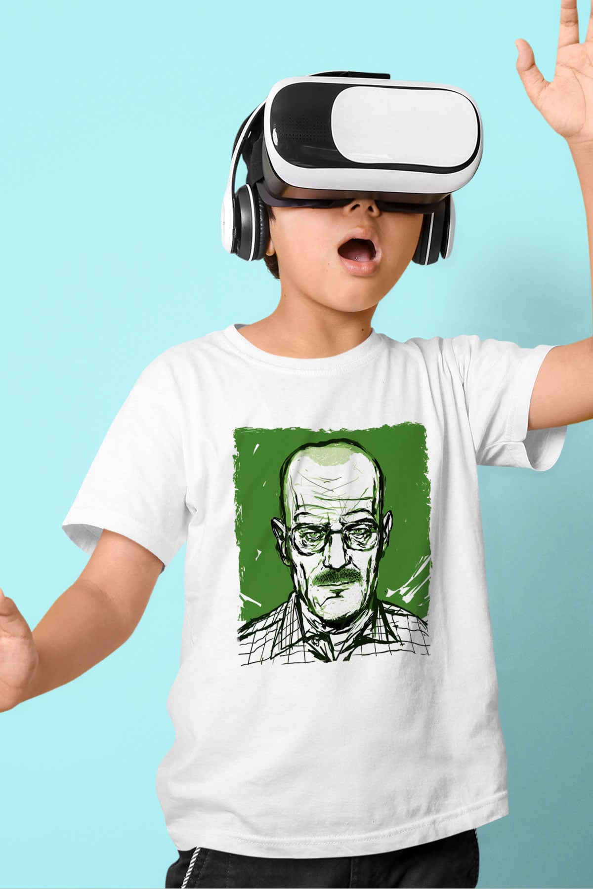 Breaking Bad Heisenberg Hail To The King Beyaz Unisex Çocuk Tişört
