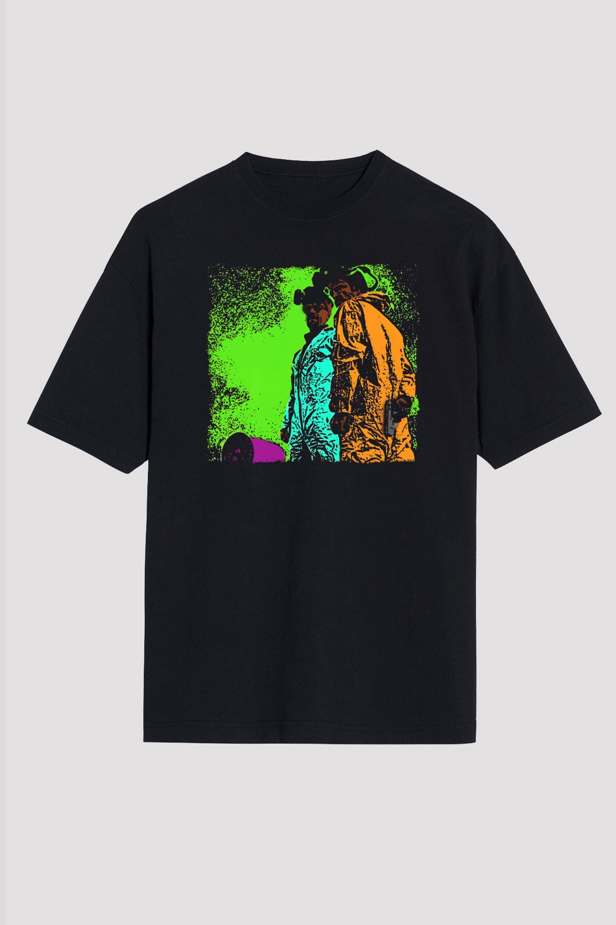 Breaking Bad Heisenberg Mr. White Siyah Oversize Tişört Oversize T-shirt
