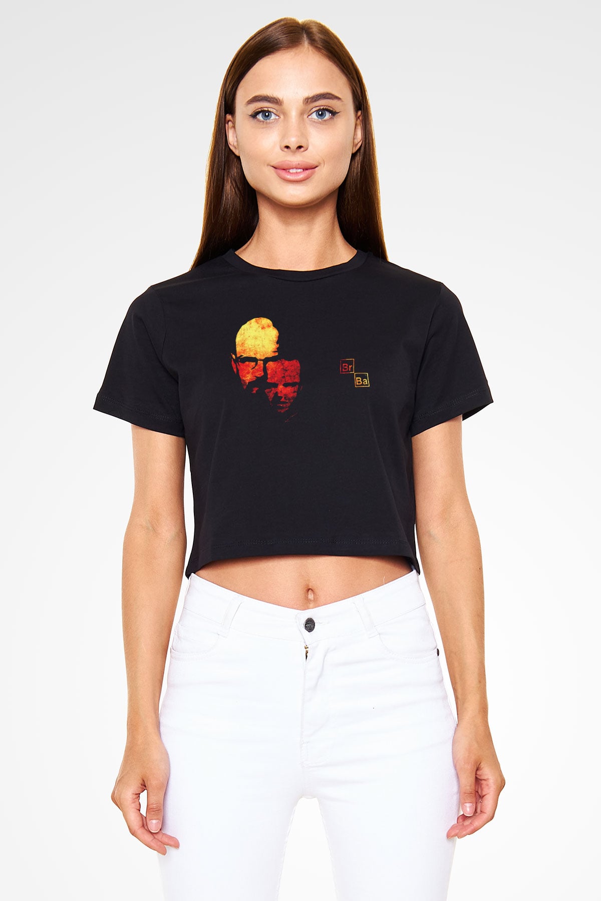 Breaking Bad Heisenberg Siyah  Crop Top Tişört