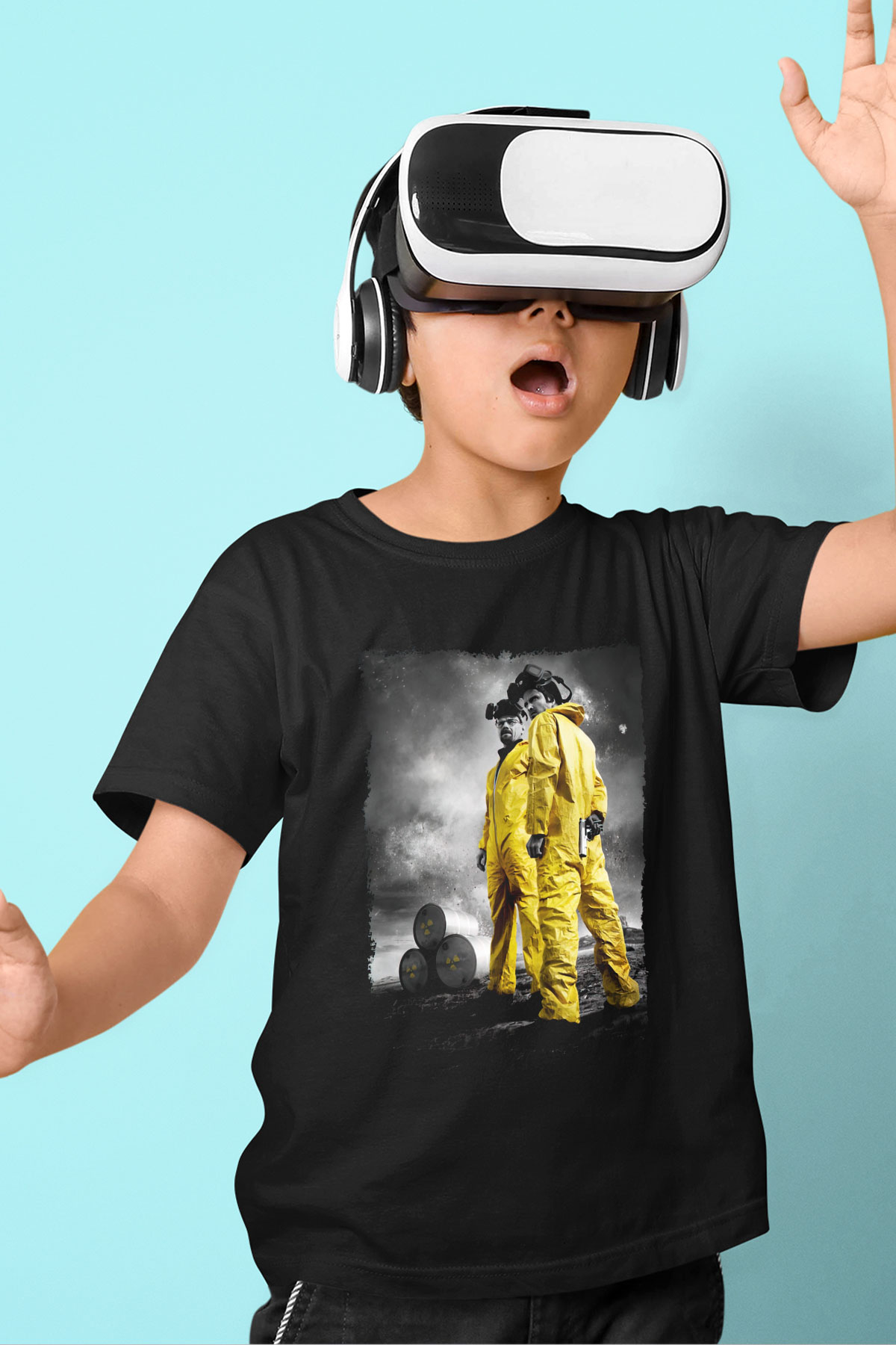 Breaking Bad Heisenberg Siyah Unisex Çocuk Tişört