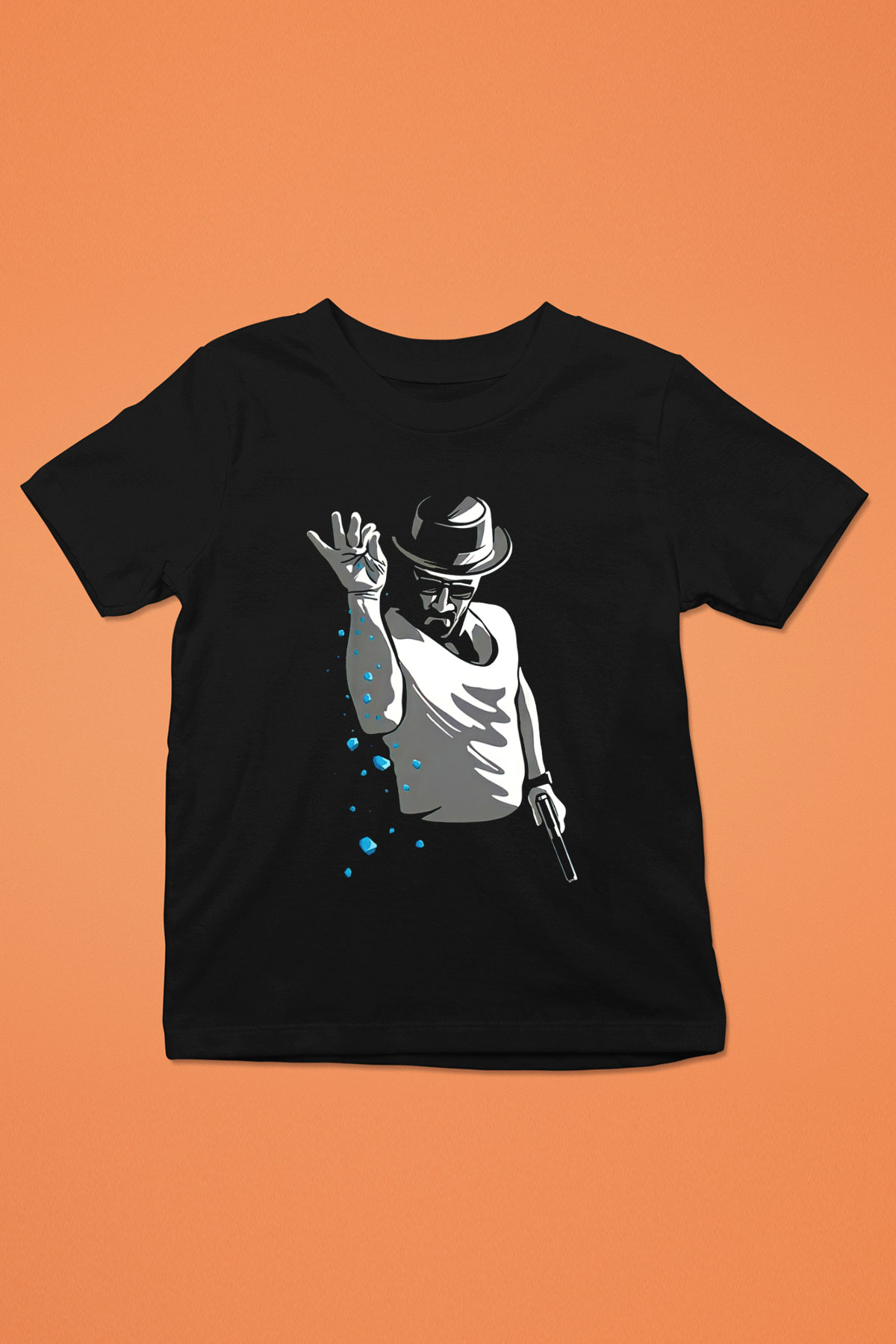 Breaking Bad Heisenberg Siyah Unisex Çocuk Tişört