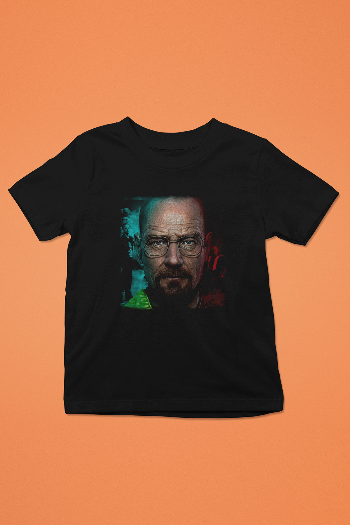 Breaking Bad Heisenberg Siyah Unisex Çocuk Tişört