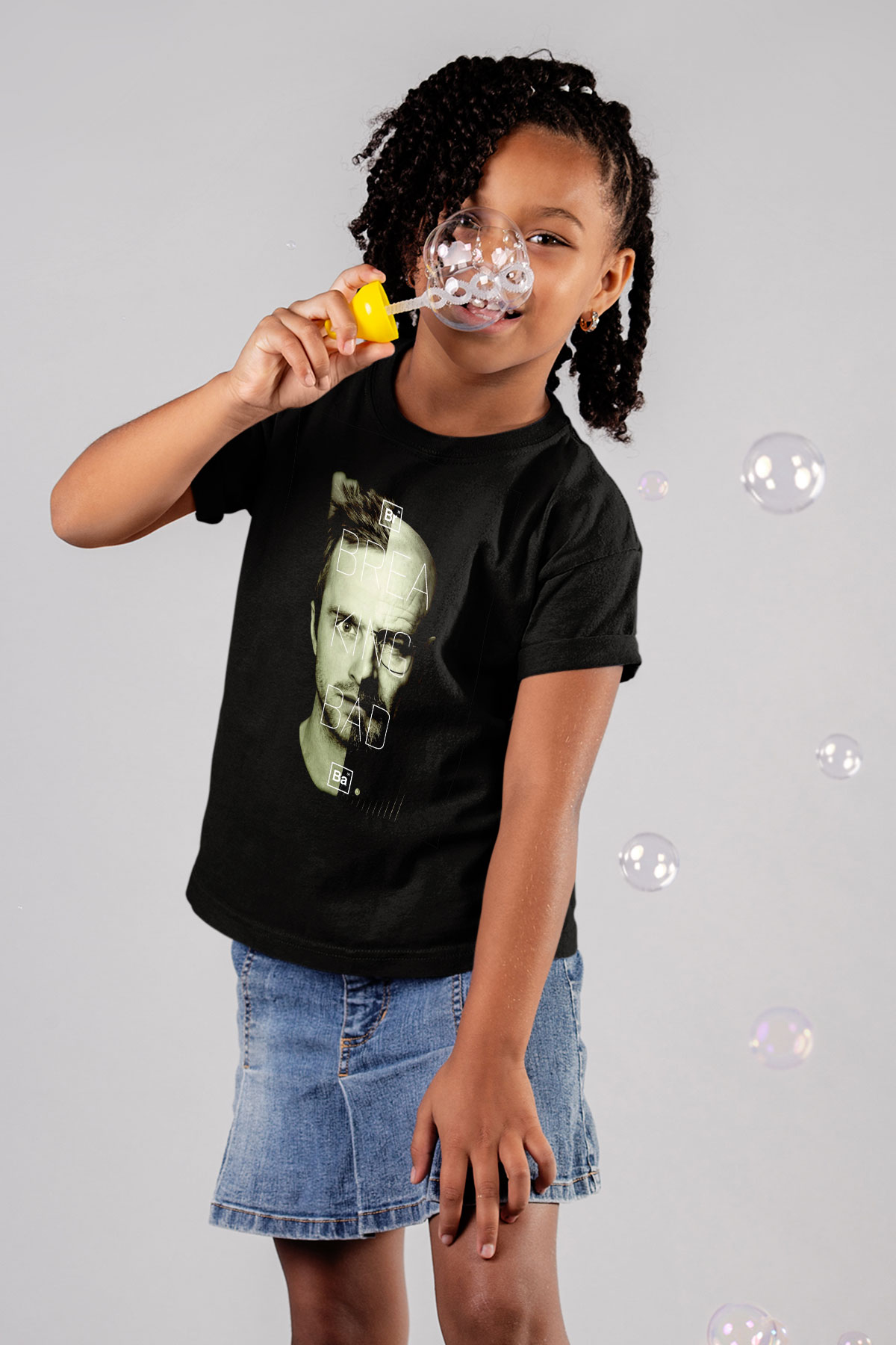 Breaking Bad Heisenberg Siyah Unisex Çocuk Tişört