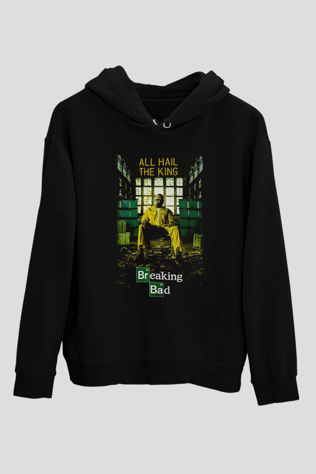 Breaking Bad Heisenberg Siyah Unisex Hoodie