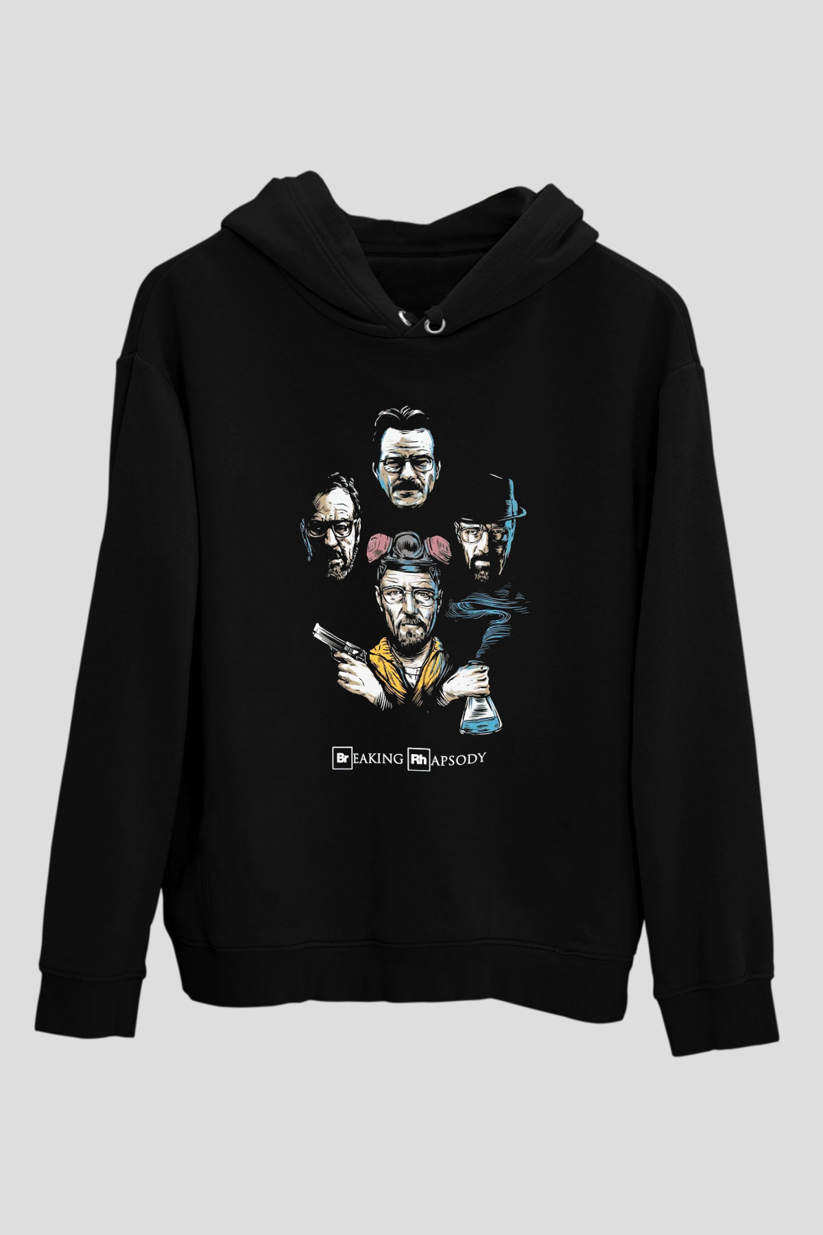 Breaking Bad Heisenberg Siyah Unisex Hoodie