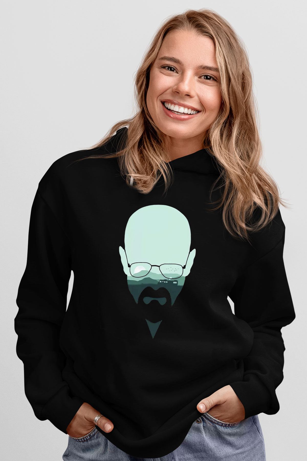 Breaking Bad Heisenberg Siyah Unisex Hoodie
