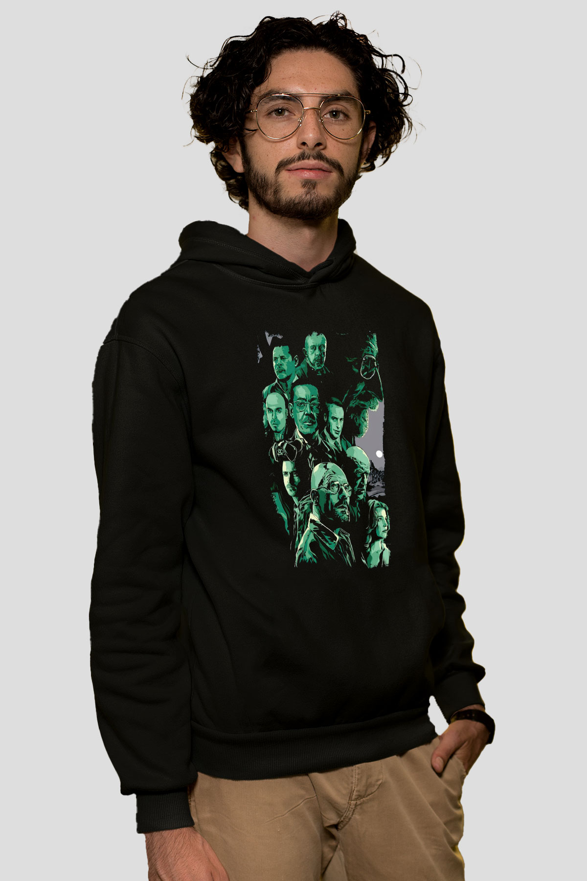 Breaking Bad Heisenberg Siyah Unisex Hoodie