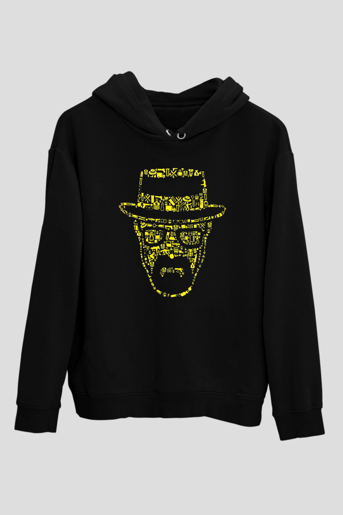 Breaking Bad Heisenberg Siyah Unisex Hoodie