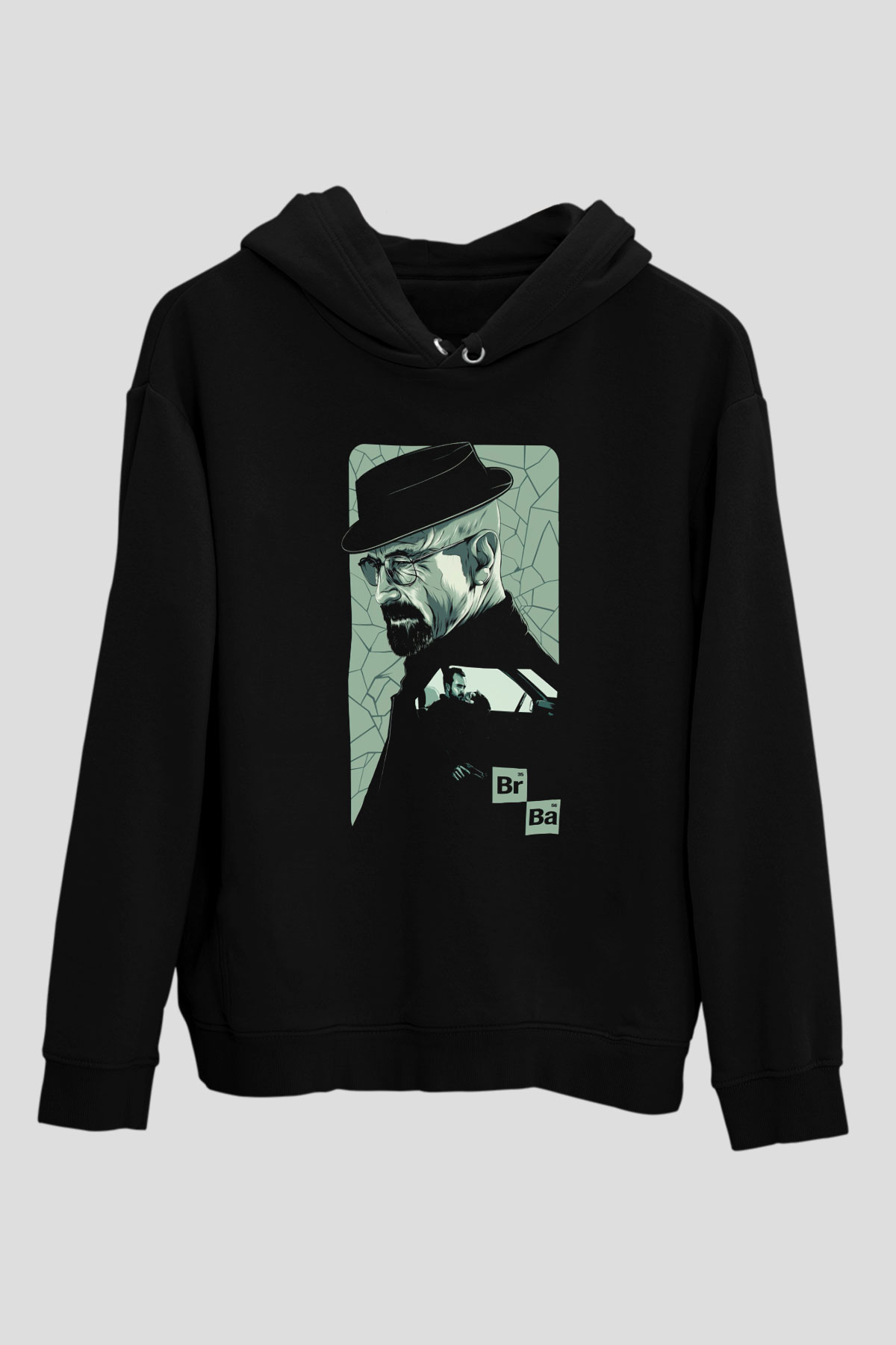Breaking Bad Heisenberg Siyah Unisex Hoodie
