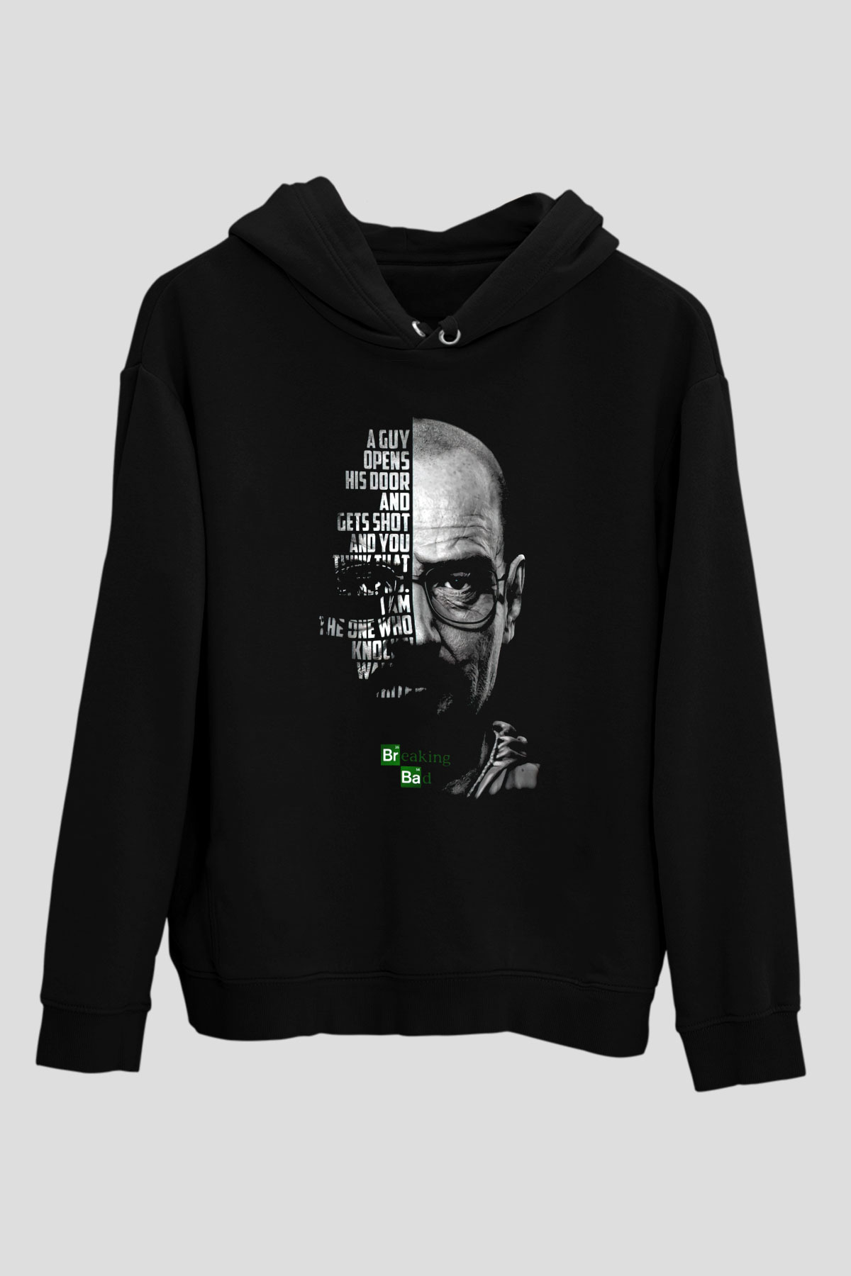 Breaking Bad Heisenberg Siyah Unisex Hoodie