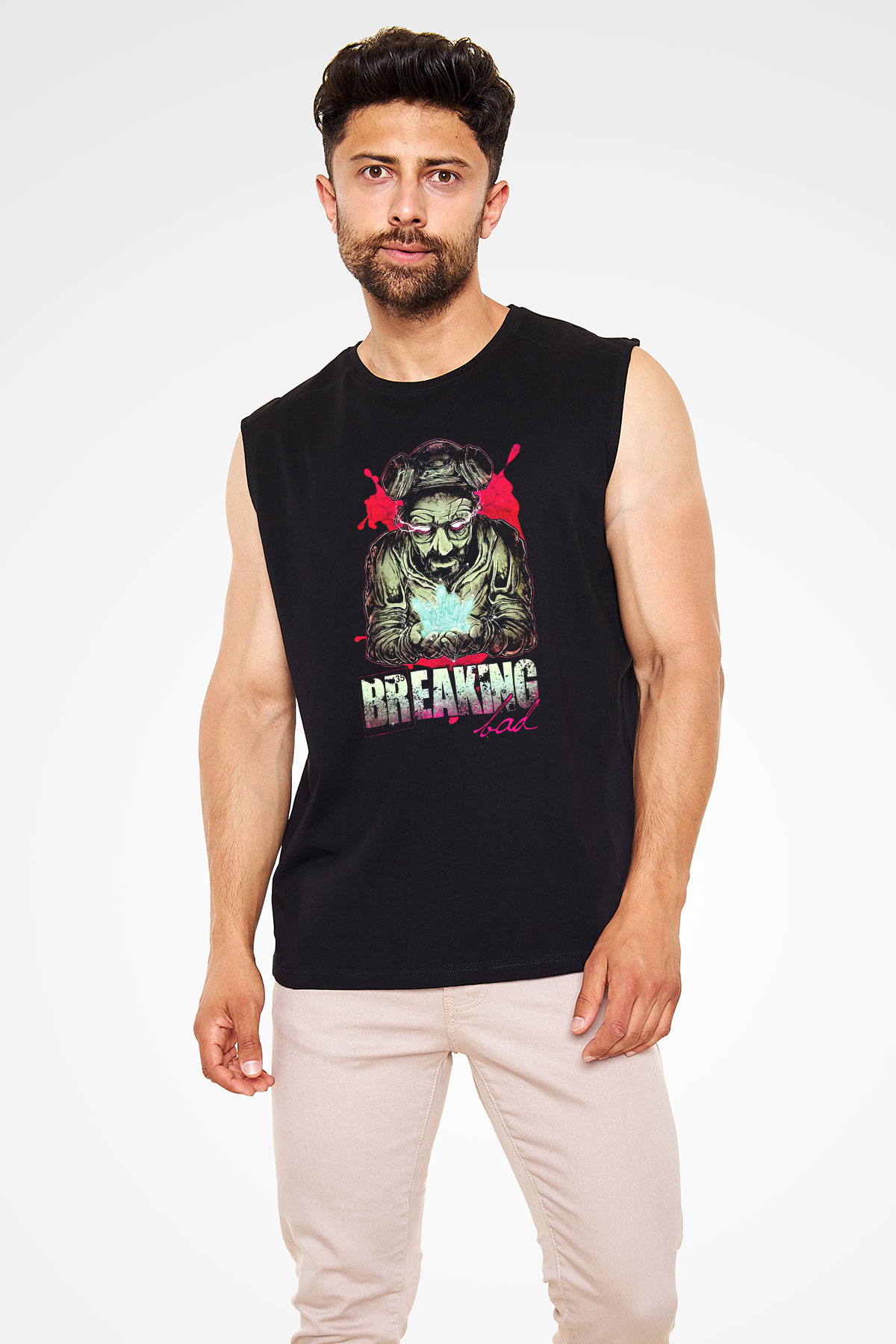 Breaking Bad Heisenberg Siyah Unisex Kolsuz Tişört