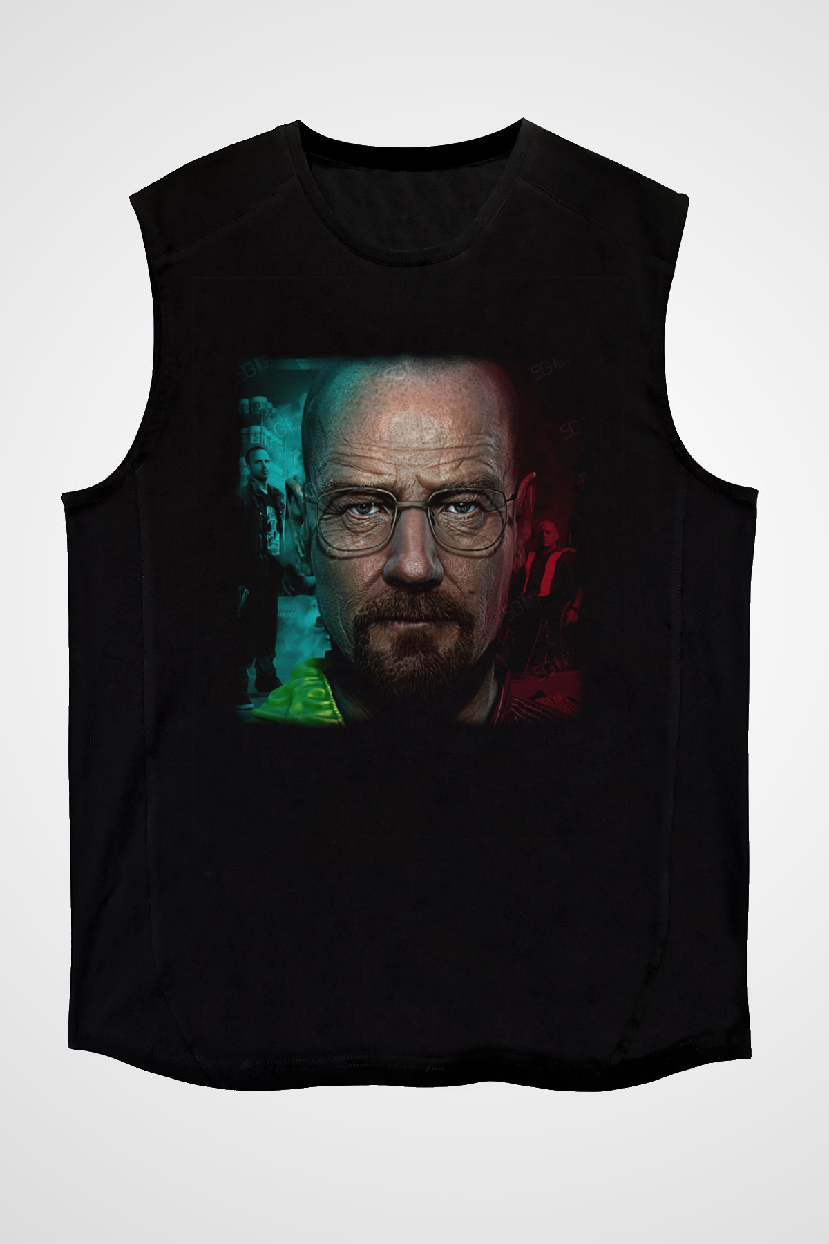 Breaking Bad Heisenberg Siyah Unisex Kolsuz Tişört