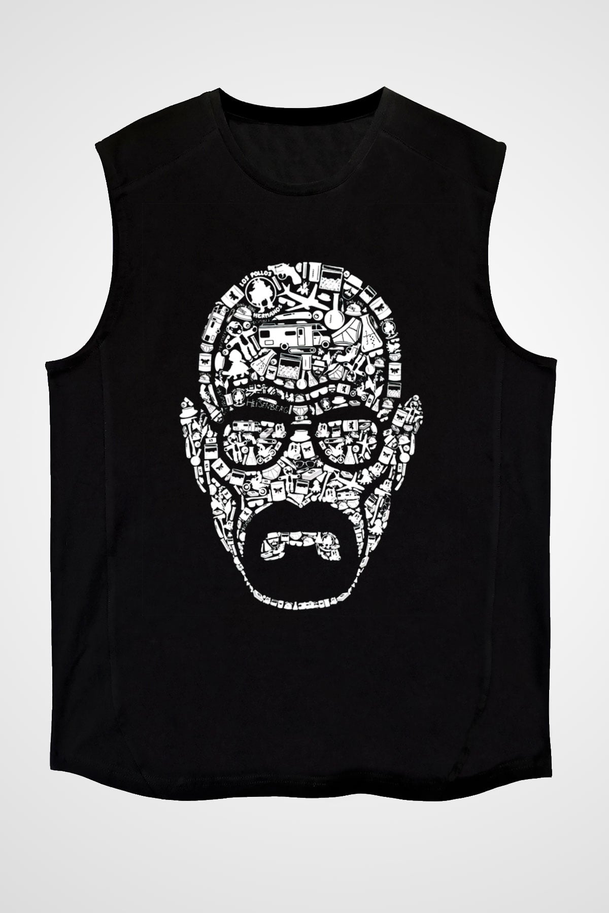 Breaking Bad Heisenberg Siyah Unisex Kolsuz Tişört
