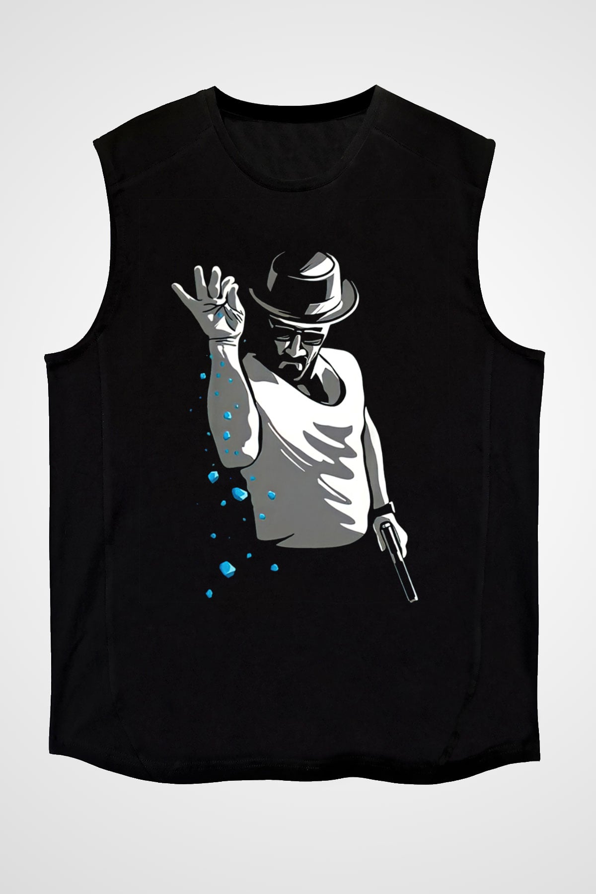 Breaking Bad Heisenberg Siyah Unisex Kolsuz Tişört