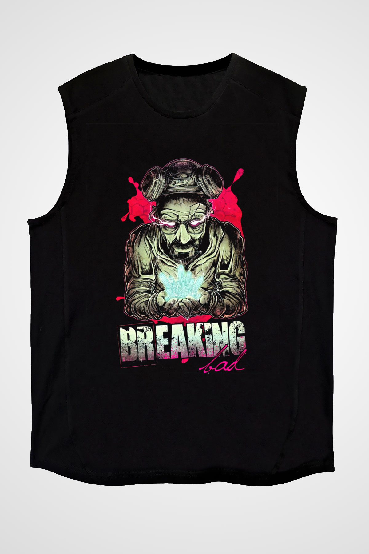 Breaking Bad Heisenberg Siyah Unisex Kolsuz Tişört