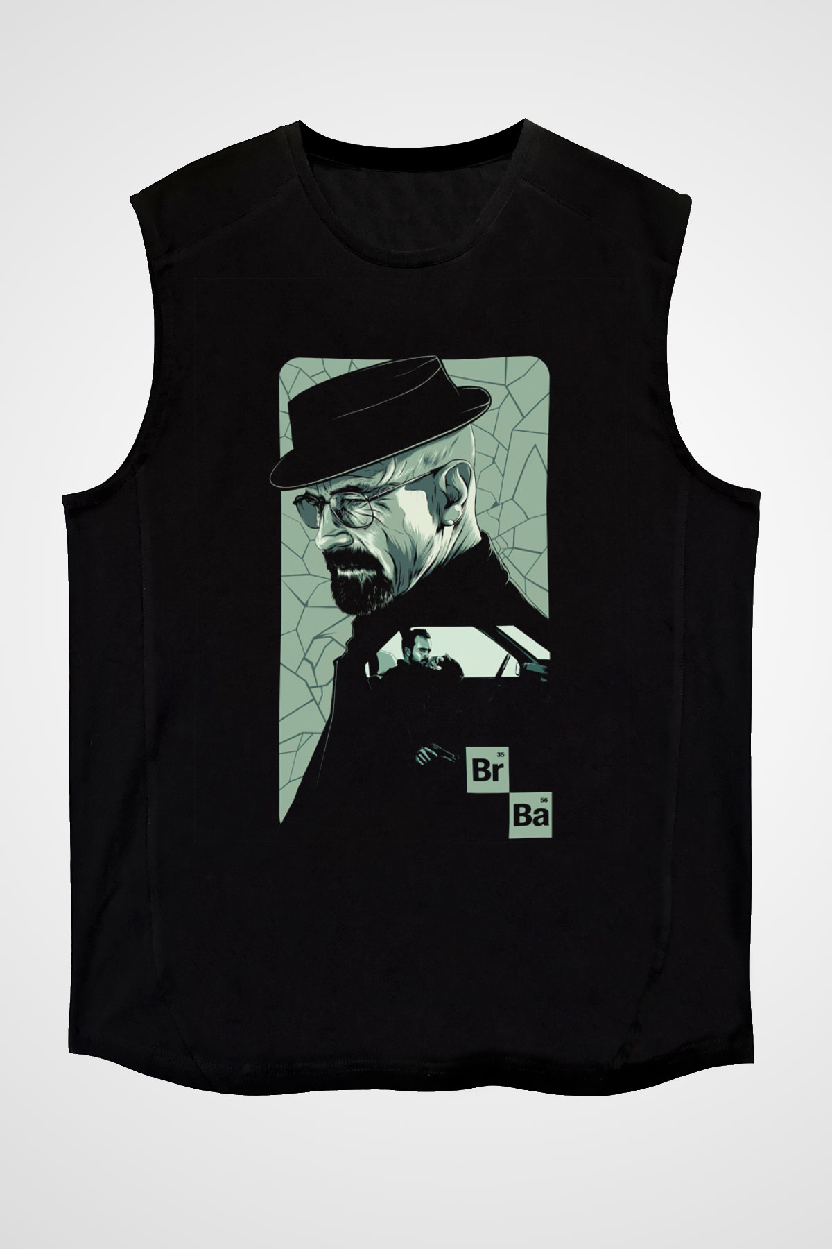 Breaking Bad Heisenberg Siyah Unisex Kolsuz Tişört