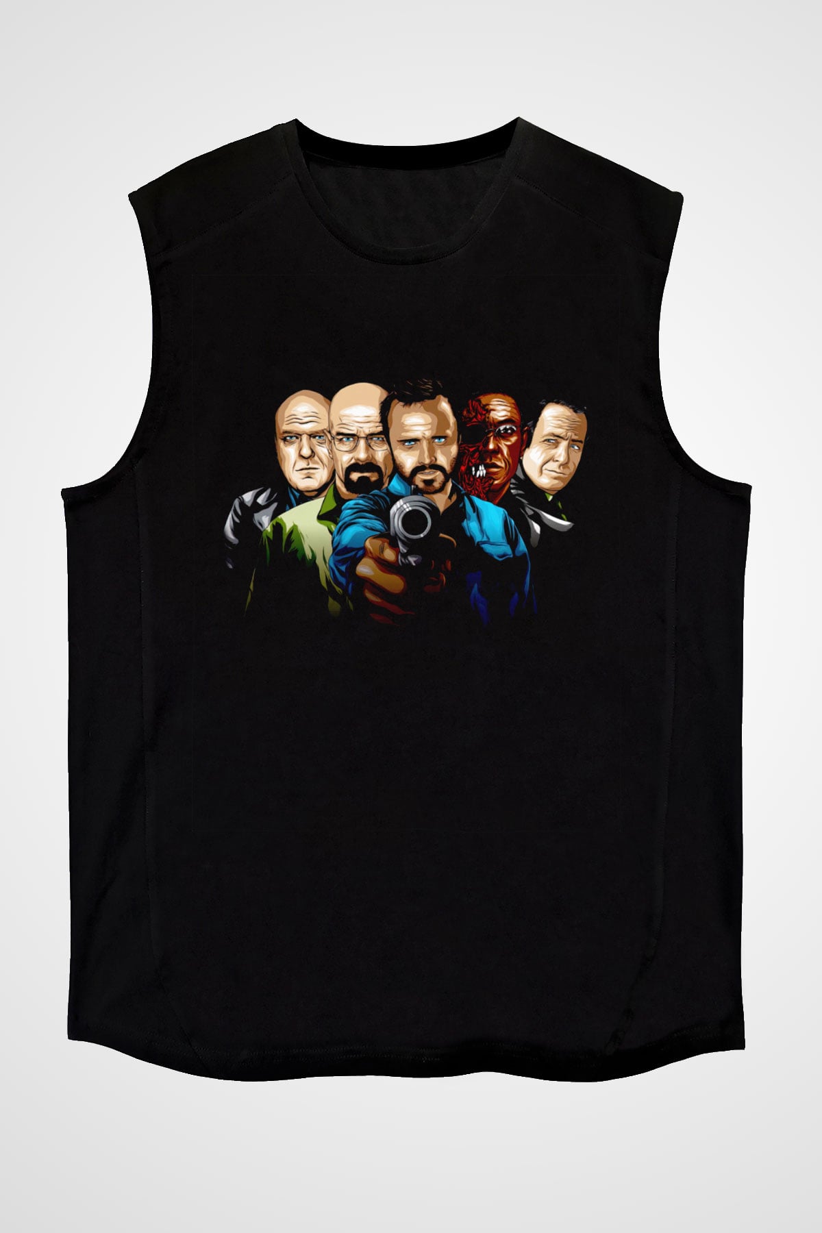 Breaking Bad Heisenberg Siyah Unisex Kolsuz Tişört