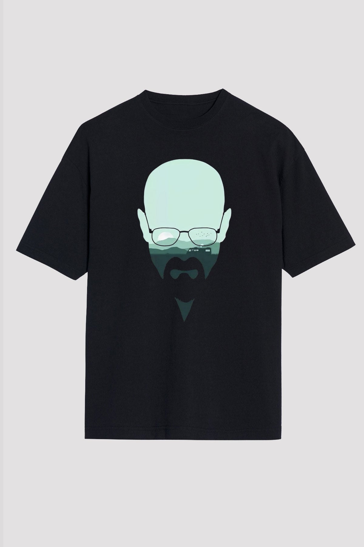 Breaking Bad Heisenberg Siyah Unisex Oversize Tişört T-Shirt