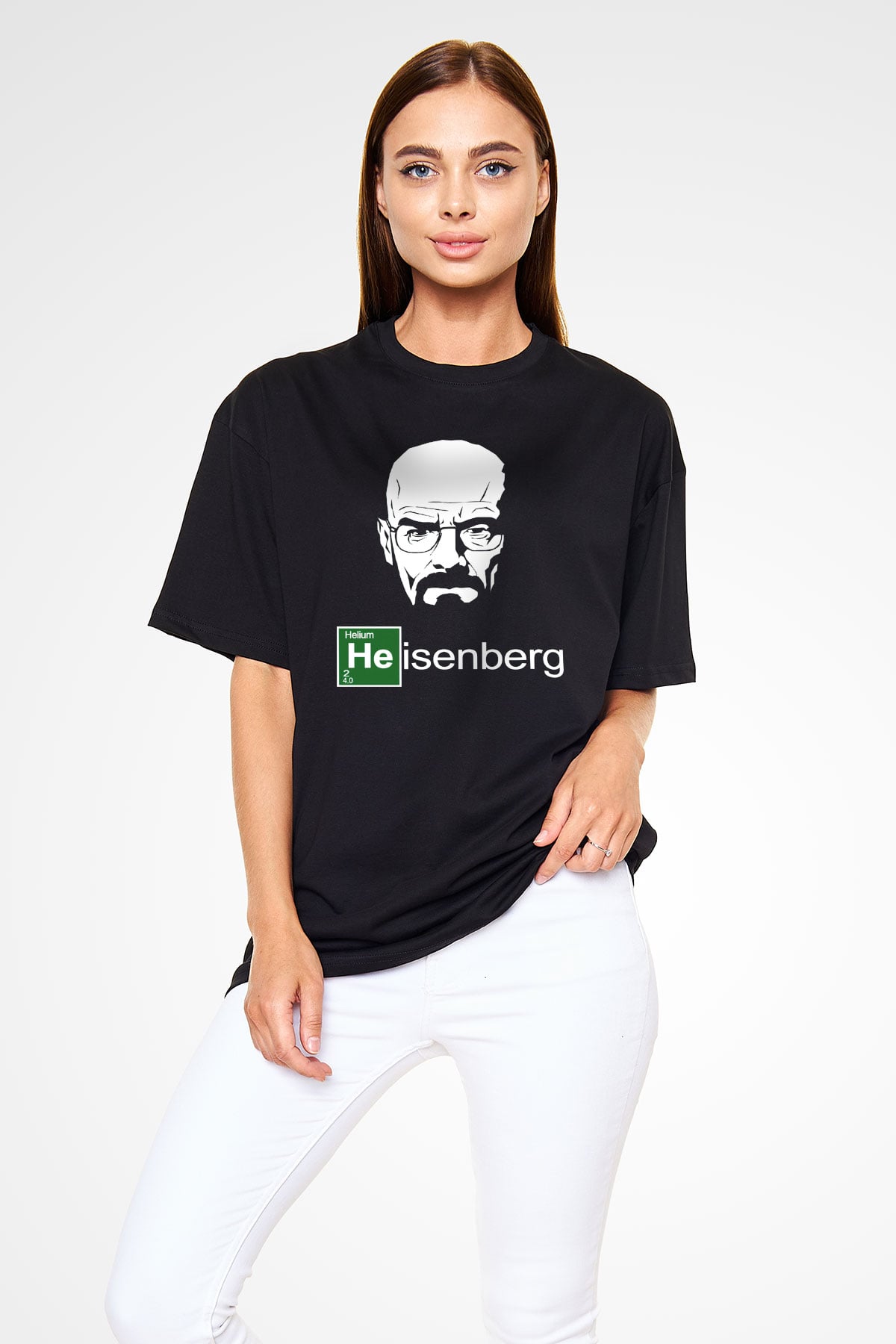 Breaking Bad Heisenberg Siyah Unisex Oversize Tişört T-Shirt