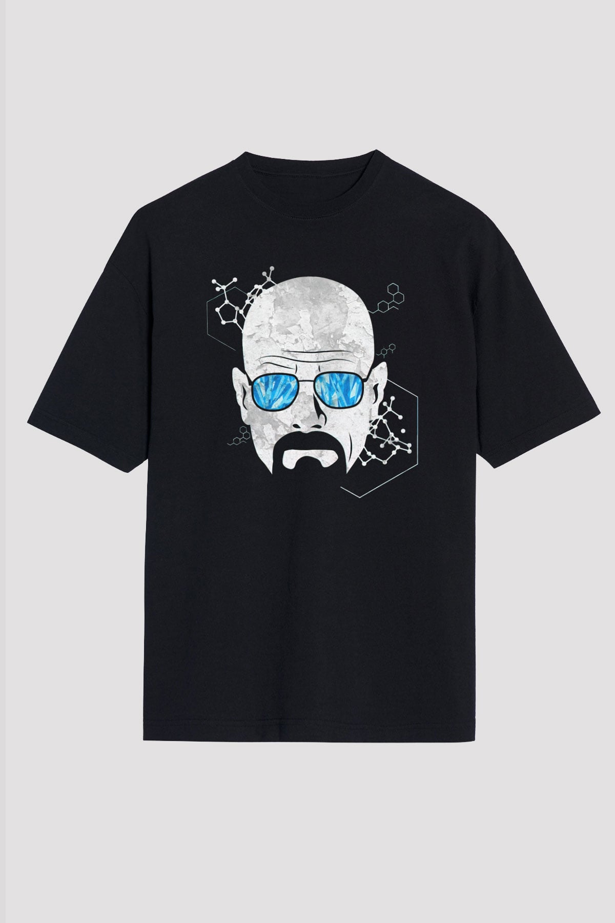 Breaking Bad Heisenberg Siyah Unisex Oversize Tişört T-Shirt