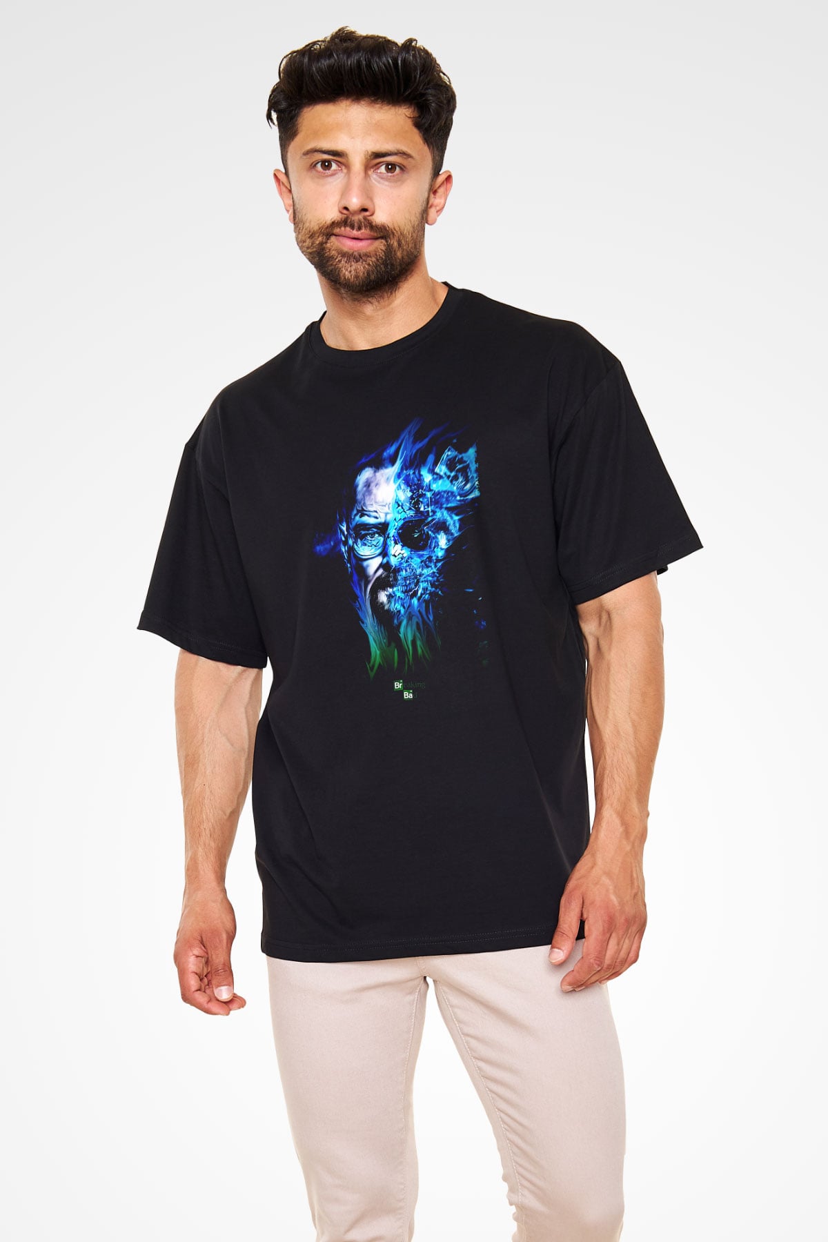 Breaking Bad Heisenberg Siyah Unisex Oversize Tişört T-Shirt