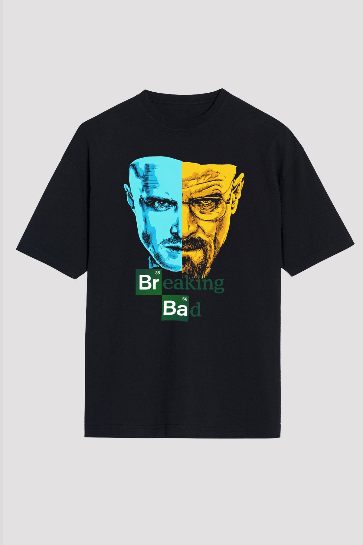 Breaking Bad Heisenberg Siyah Unisex Oversize Tişört T-Shirt