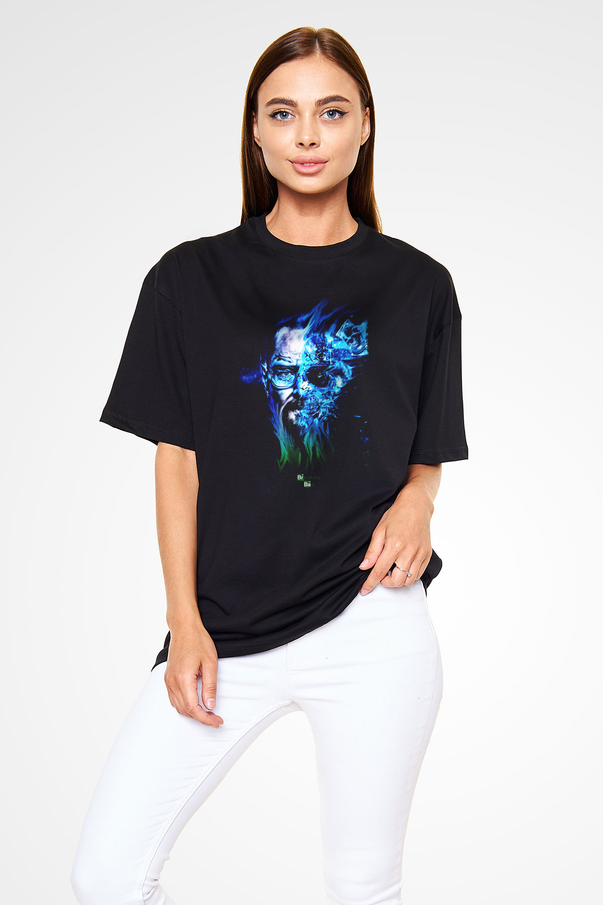 Breaking Bad Heisenberg Siyah Unisex Oversize Tişört T-Shirt