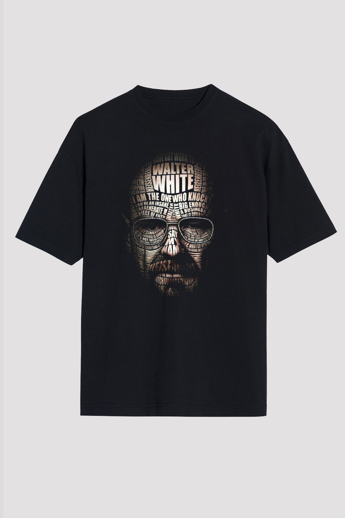Breaking Bad Heisenberg Siyah Unisex Oversize Tişört T-Shirt