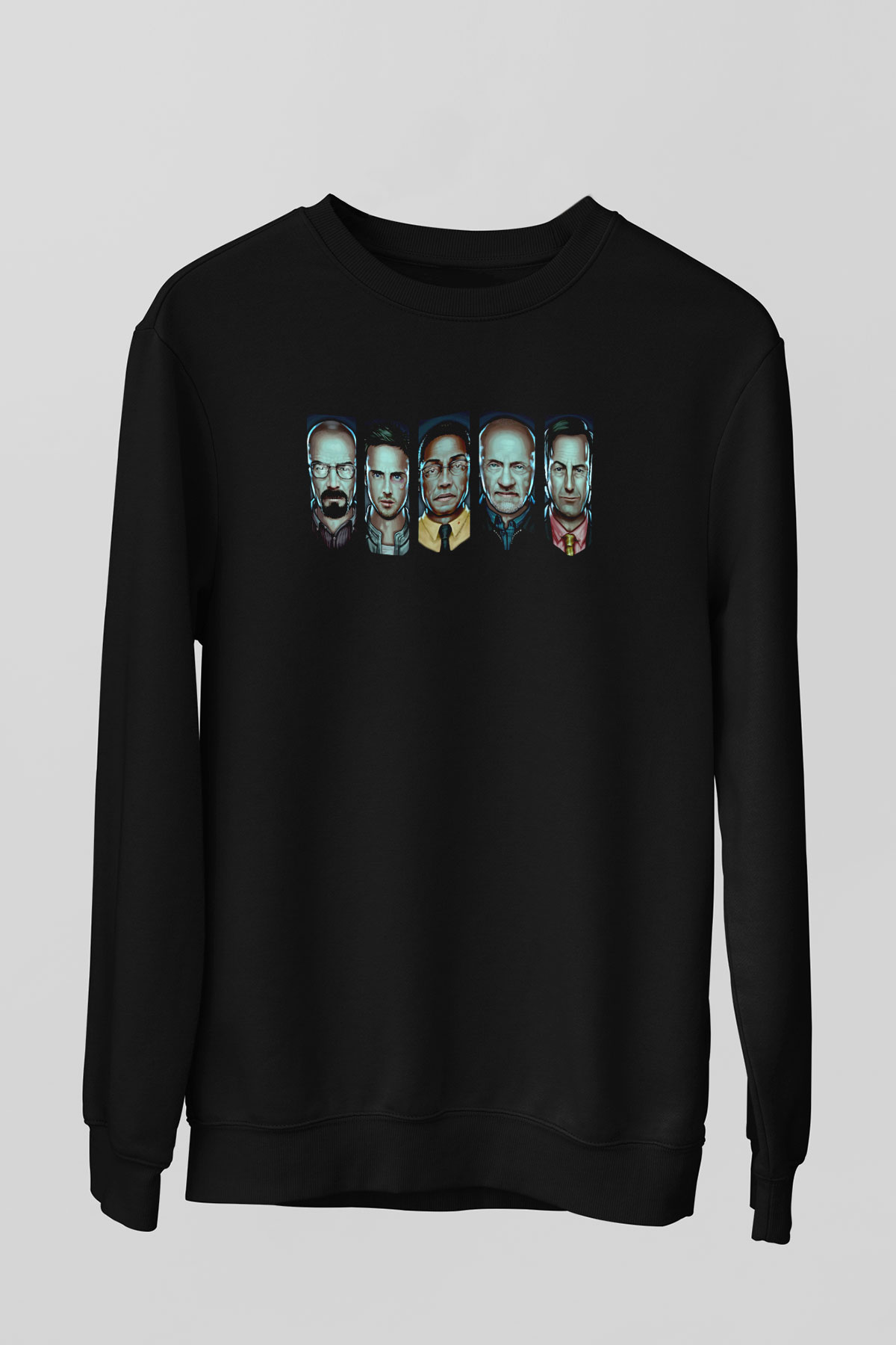 Breaking Bad Heisenberg Siyah Unisex Sweatshirt
