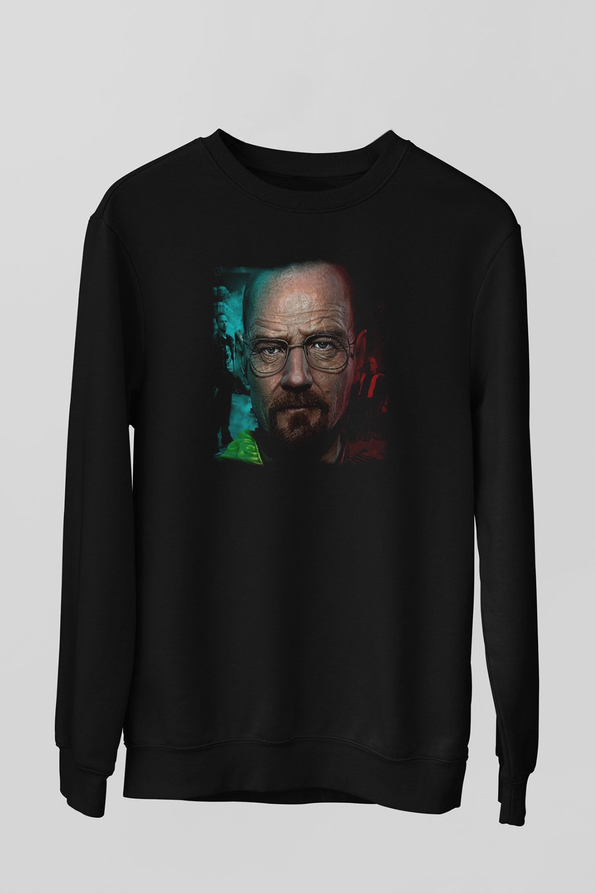 Breaking Bad Heisenberg Siyah Unisex Sweatshirt