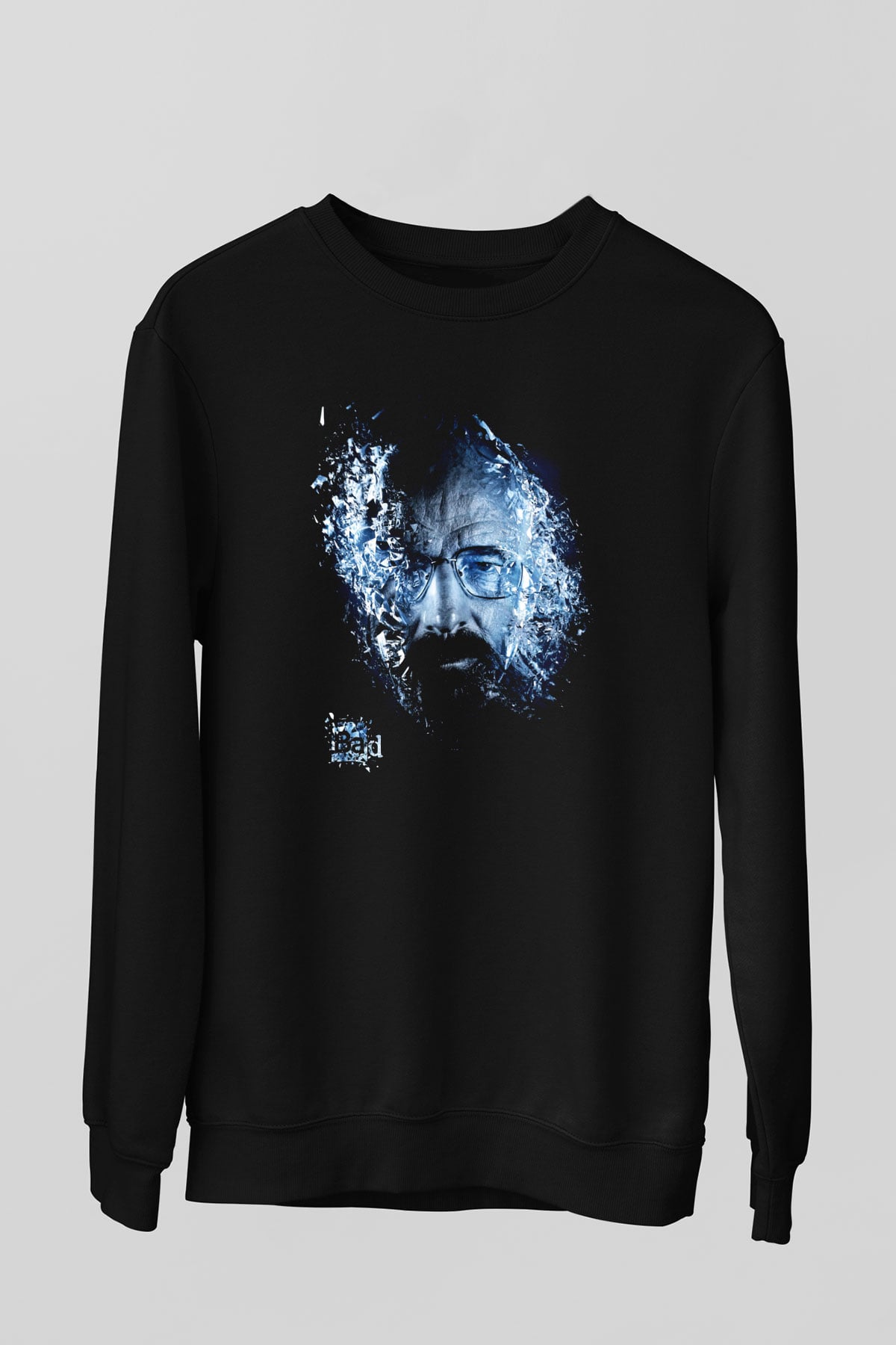 Breaking Bad Heisenberg Siyah Unisex Sweatshirt
