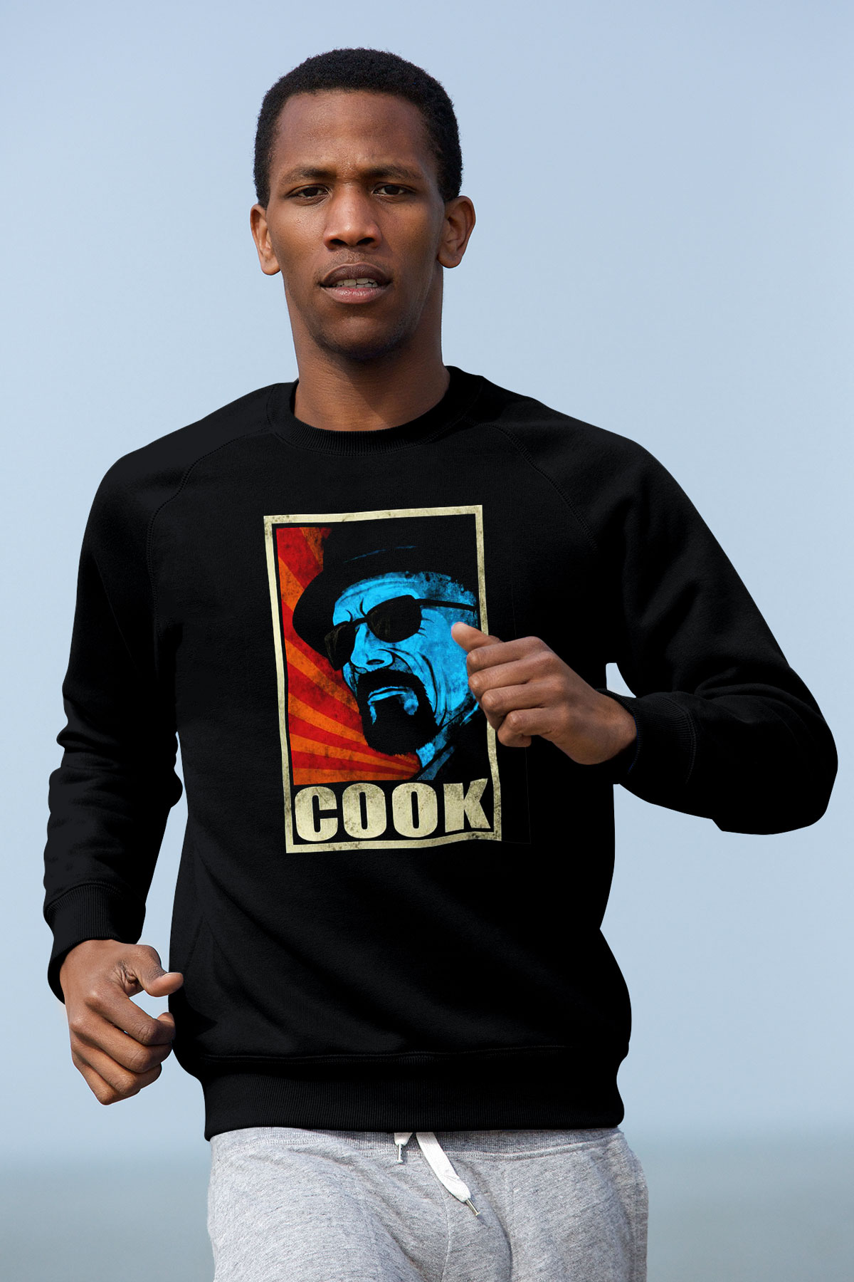 Breaking Bad Heisenberg Siyah Unisex Sweatshirt
