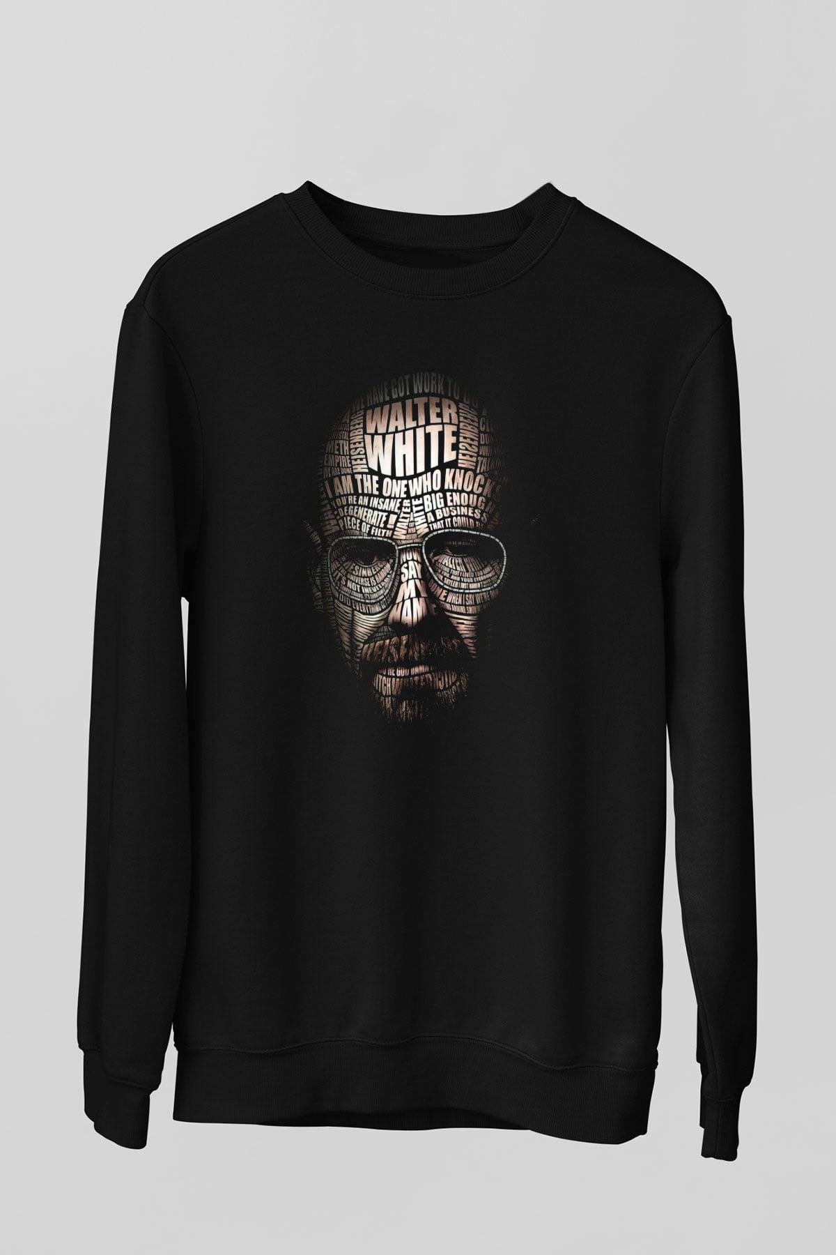 Breaking Bad Heisenberg Siyah Unisex Sweatshirt