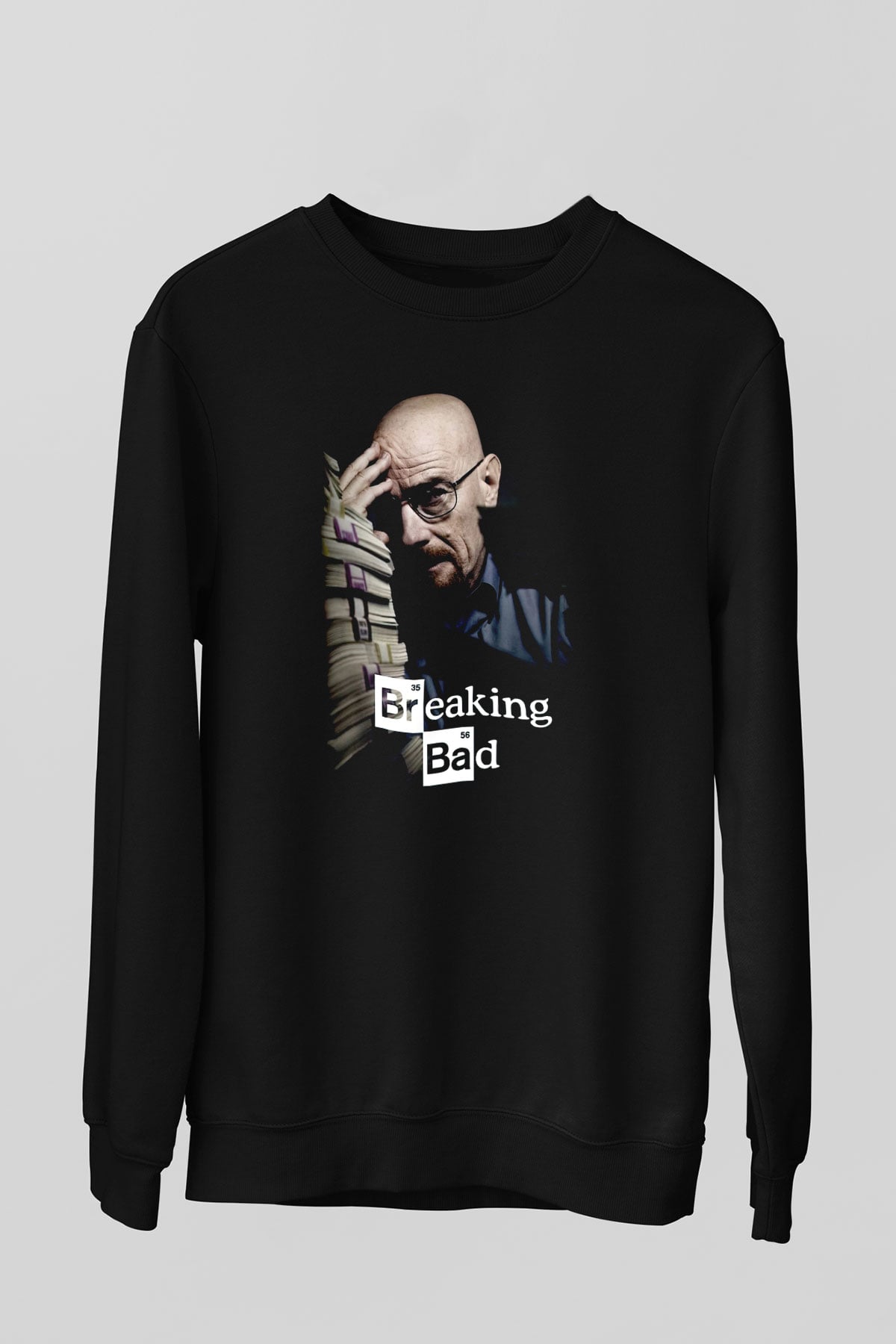 Breaking Bad Heisenberg Siyah Unisex Sweatshirt