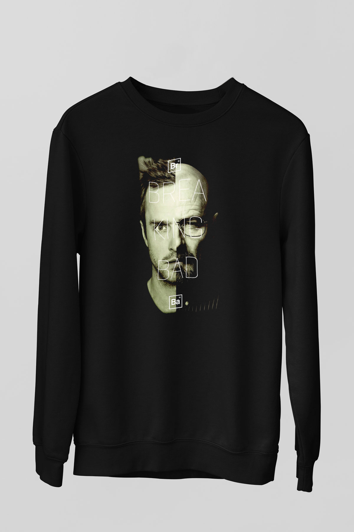 Breaking Bad Heisenberg Siyah Unisex Sweatshirt